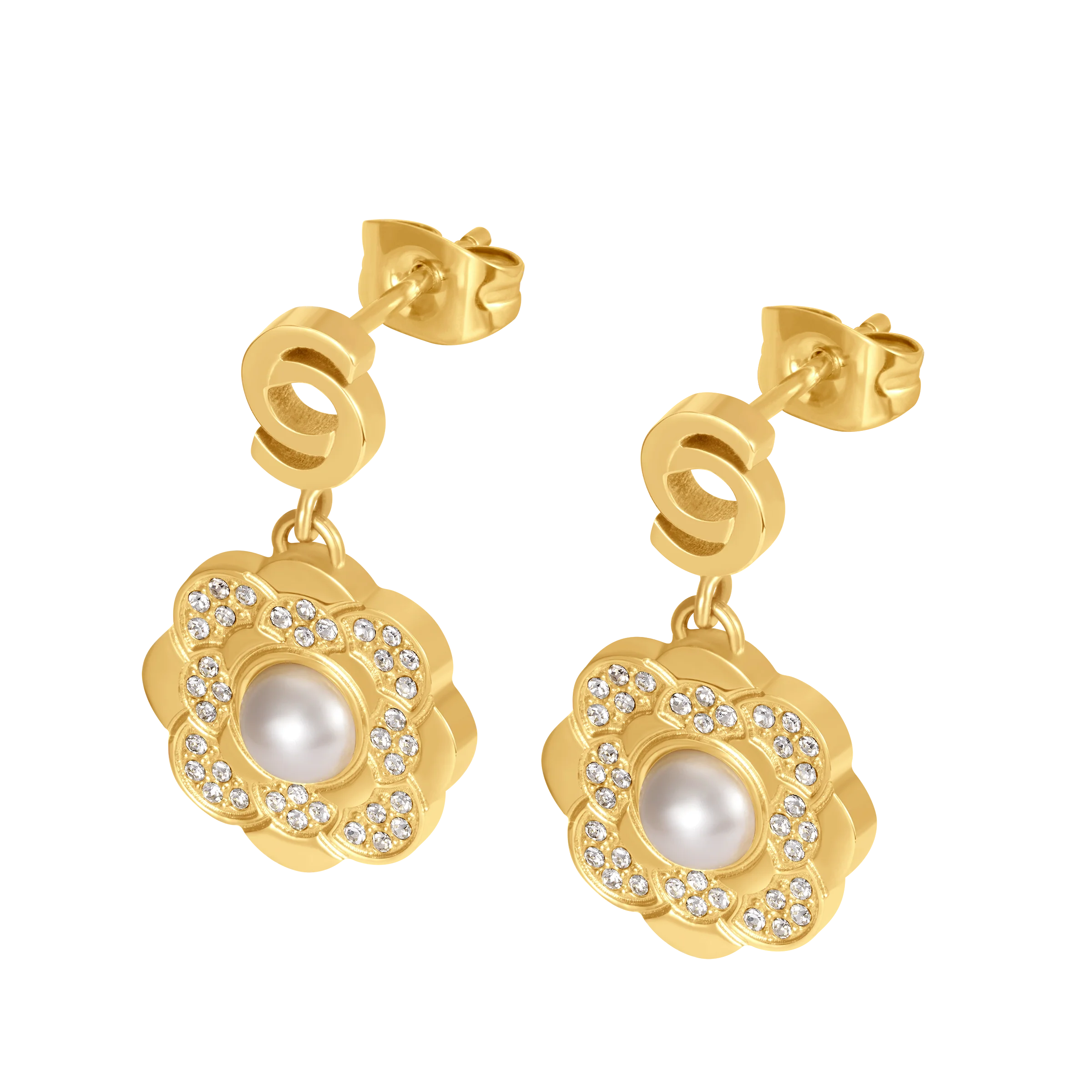 Cerruti Jasmine Flower Motif Earring - Image 3