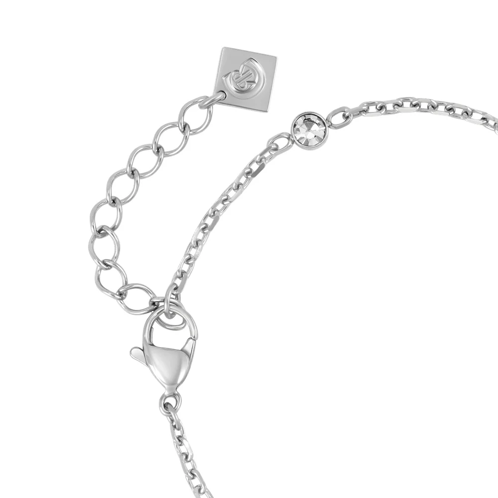 Cerruti Luciana Stainless Steel Bracelet with Center Round Motif - Image 2