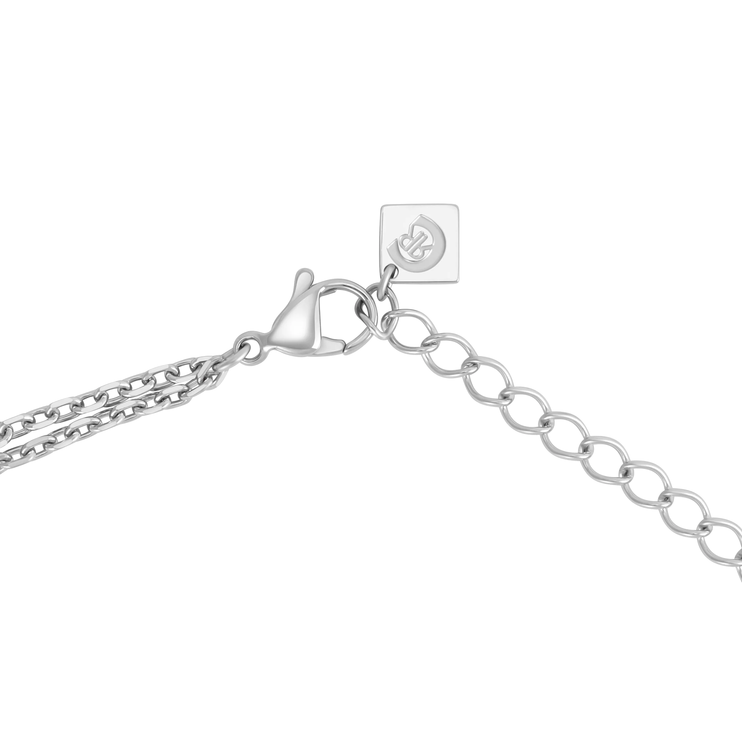 Cerruti Luciana Stainless Steel Necklace with Round Motif - Image 3