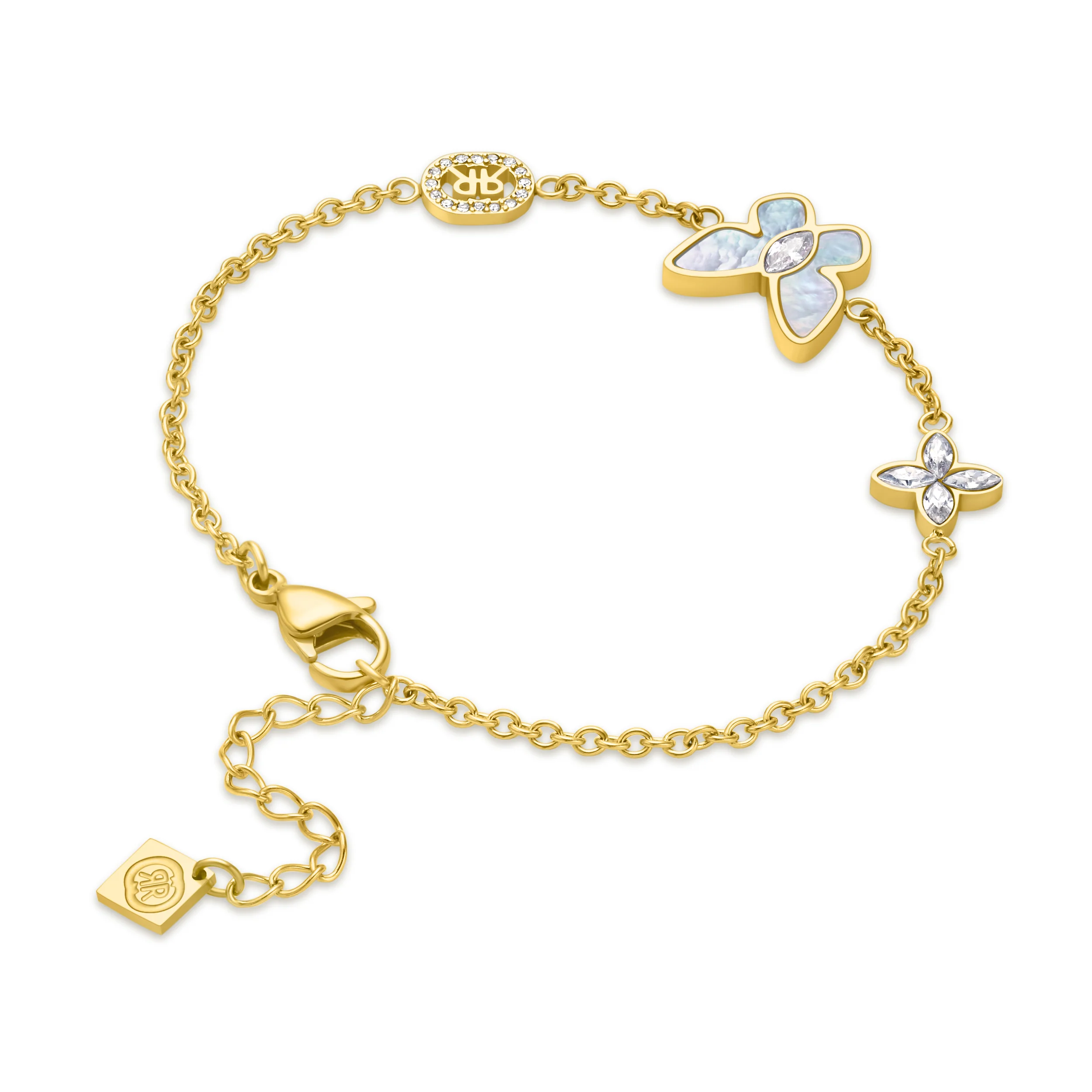 CERRUTI MARIPOSA.2 GP 4735C BLUE MOP CRYSTALS BRACELET - Image 4