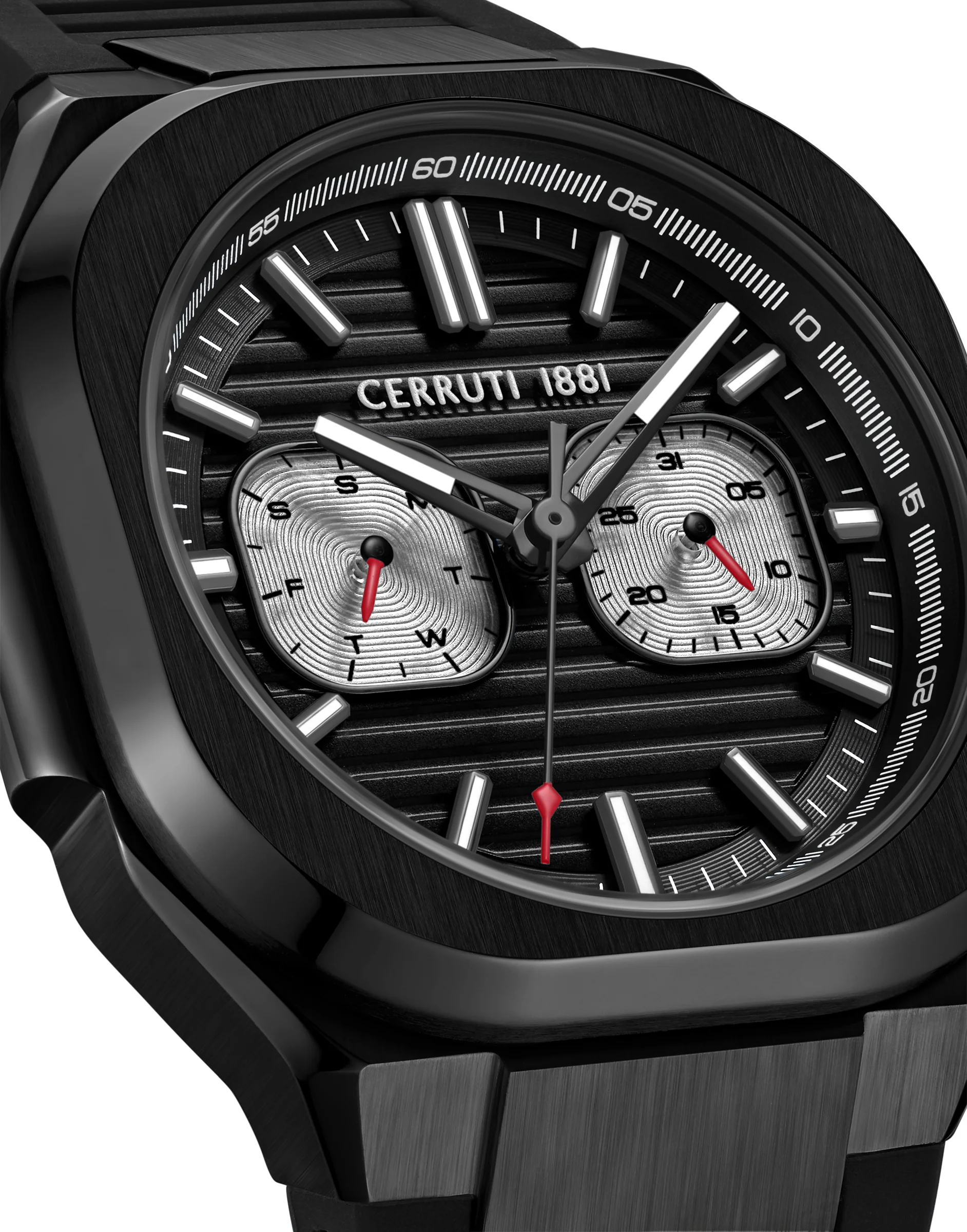 Cerruti Men’s Black Watch with Black Dial & Black Strap - Image 3