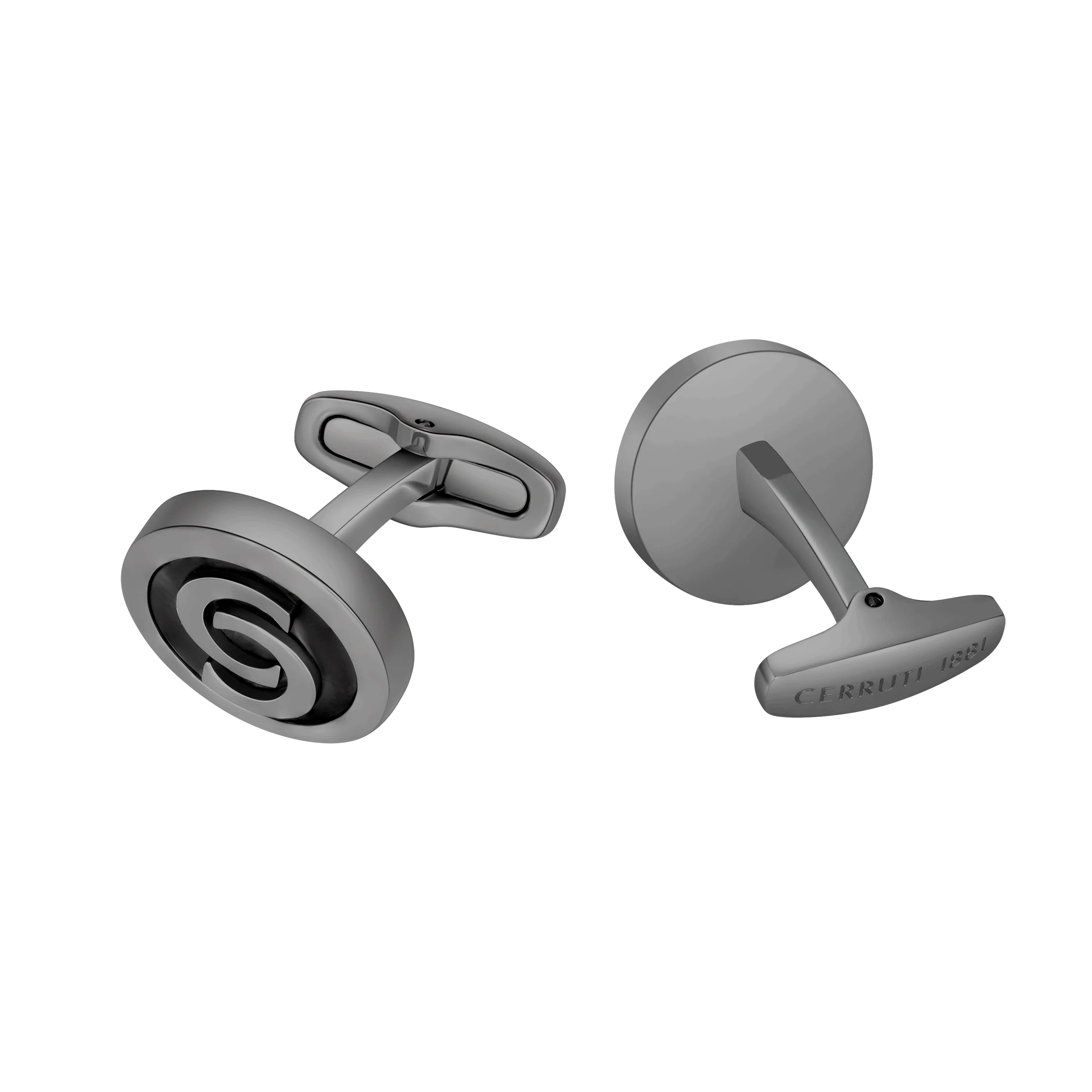 Cerruti Orlando Gun With Black Lacquer Double Cufflink - Image 3