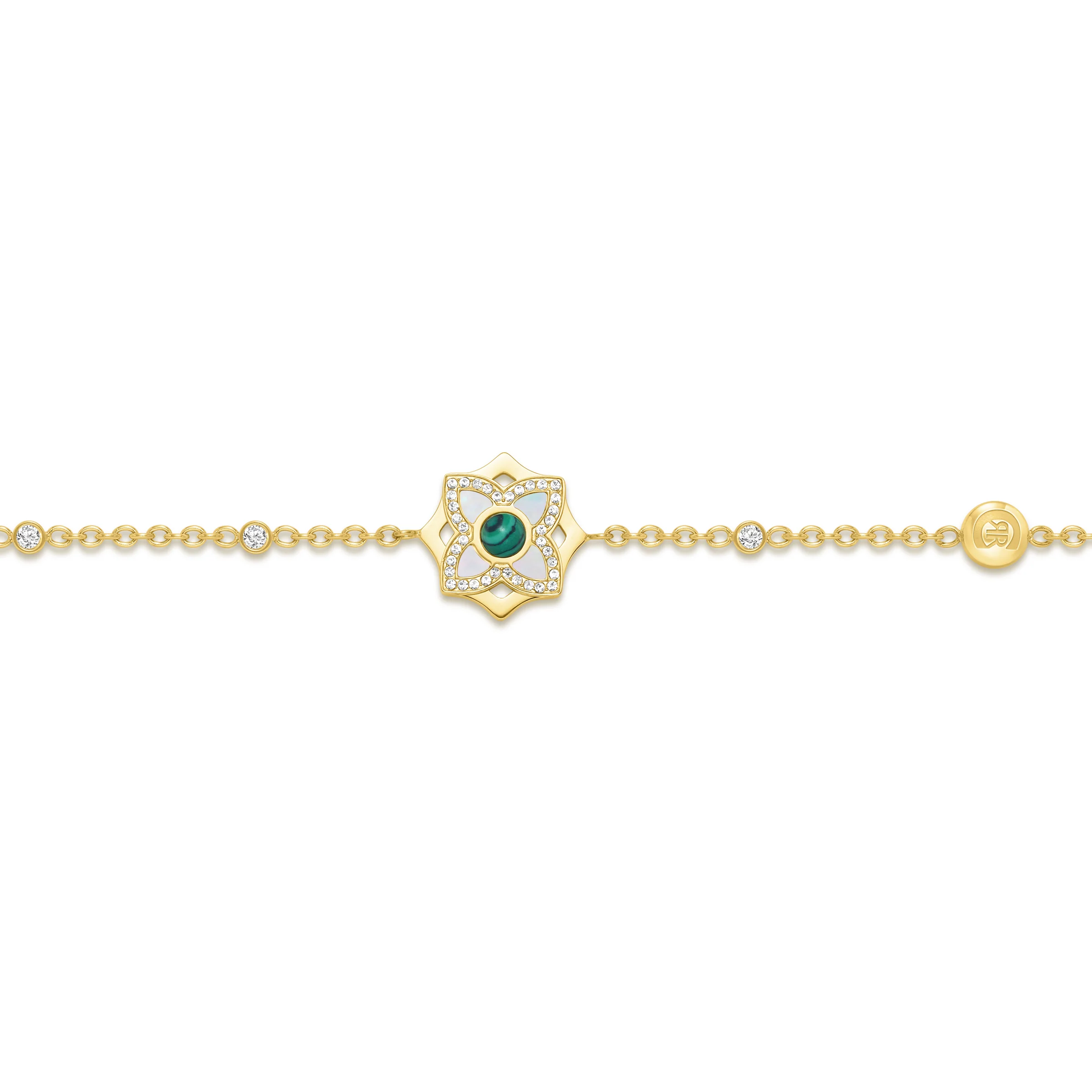 CERRUTI OTTAVIA GP MALACHITE CRYSTALS BRACELET - Image 2