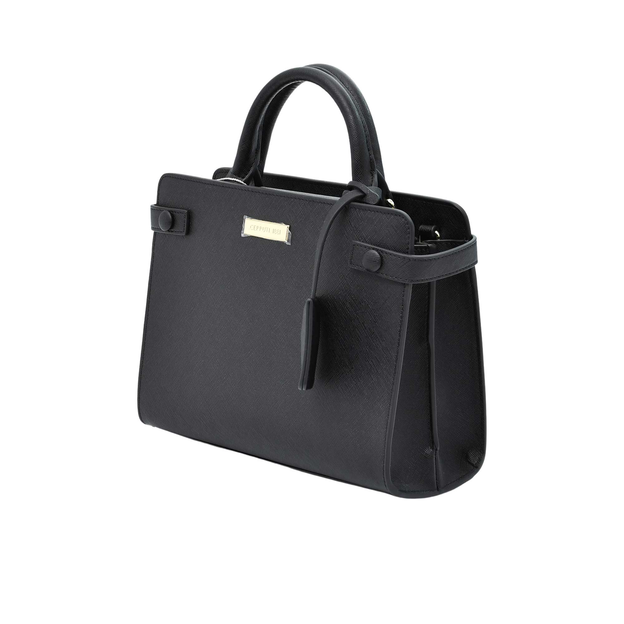 Cerruti Women's Jenny Leather Black Hand Bag - Image 3