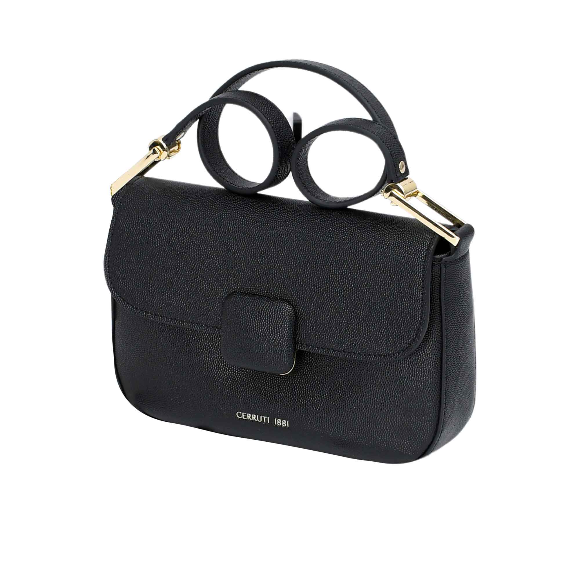 Cerruti Women's Leather Black Shoulder Bag - Image 4