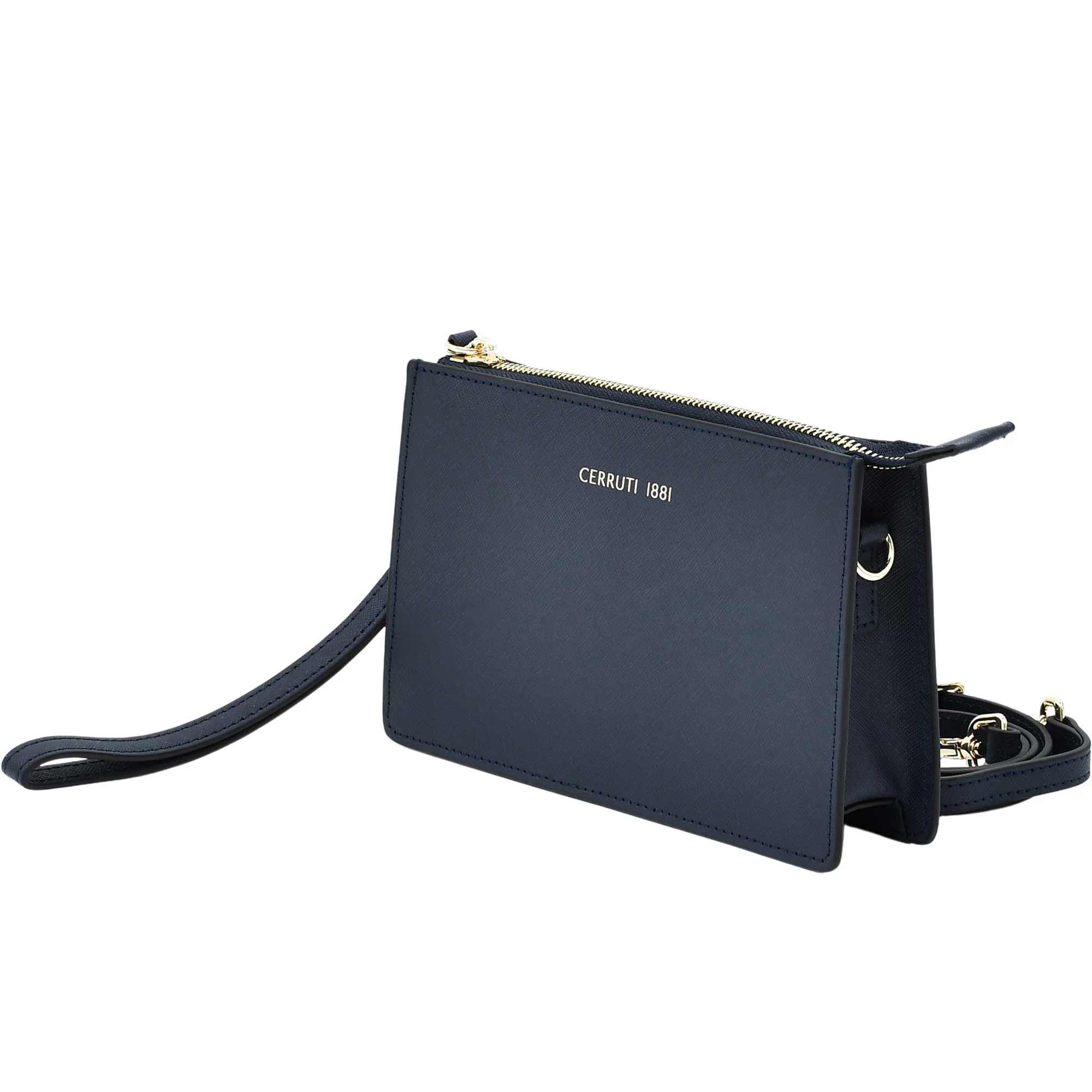 Cerruti Women's Leather Clutch Navy Bag - Image 3