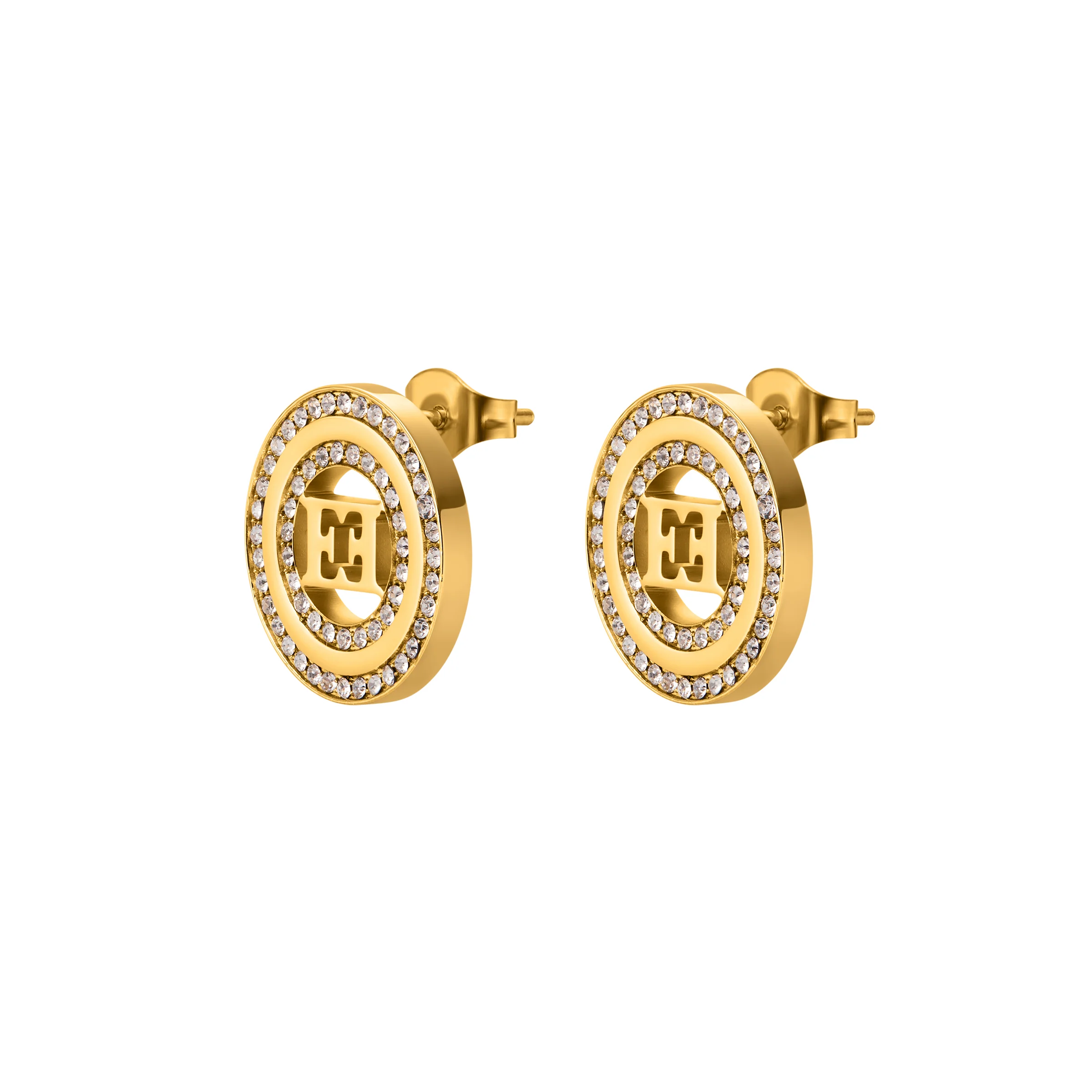 EA ALICE ROUND RING CNT ESCADA LOGO EARRING - Image 2