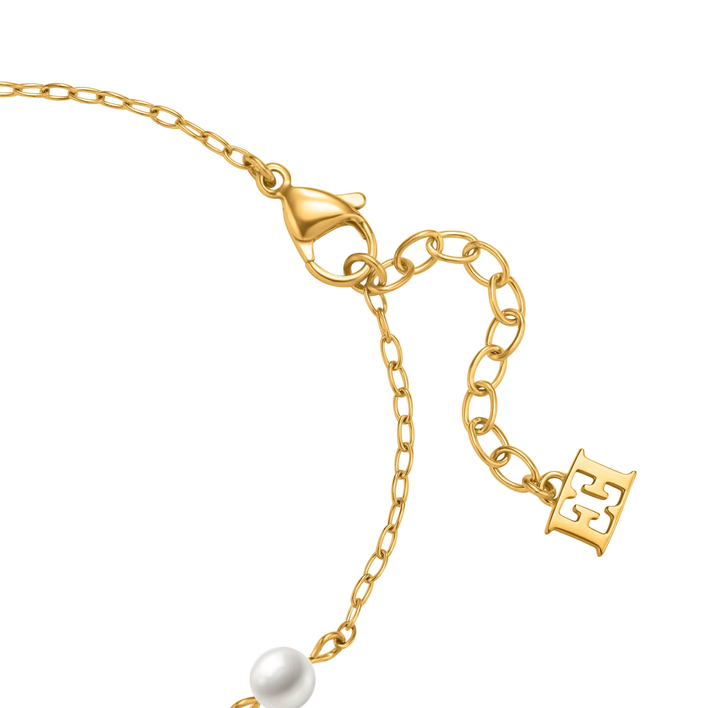 ESCADA CLARA ROUND PEARLS RING CNT LOGO BRACELET - Image 3