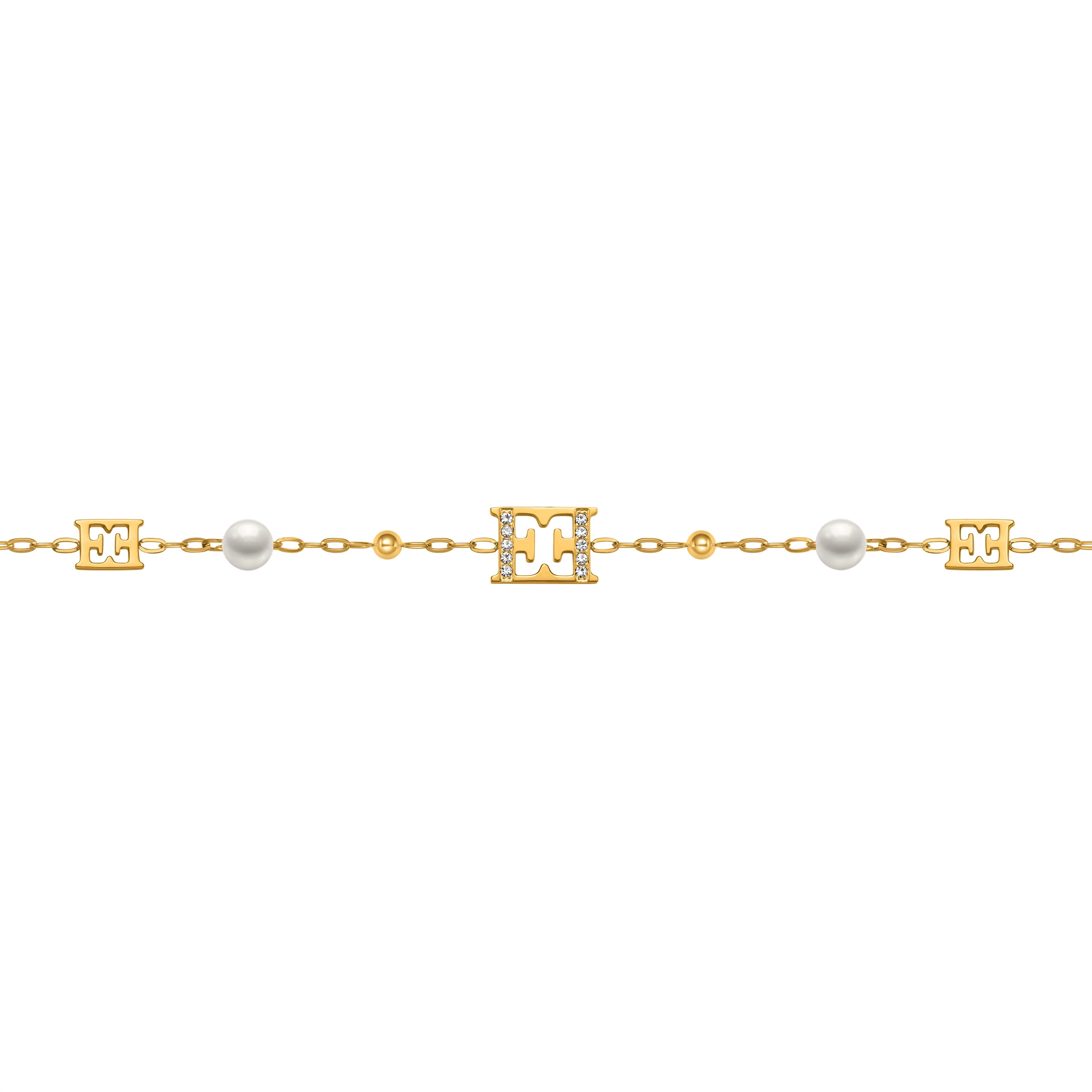ESCADA FLORENCE GP BEADS LOGO AND PEARLS BRACELET - Image 2