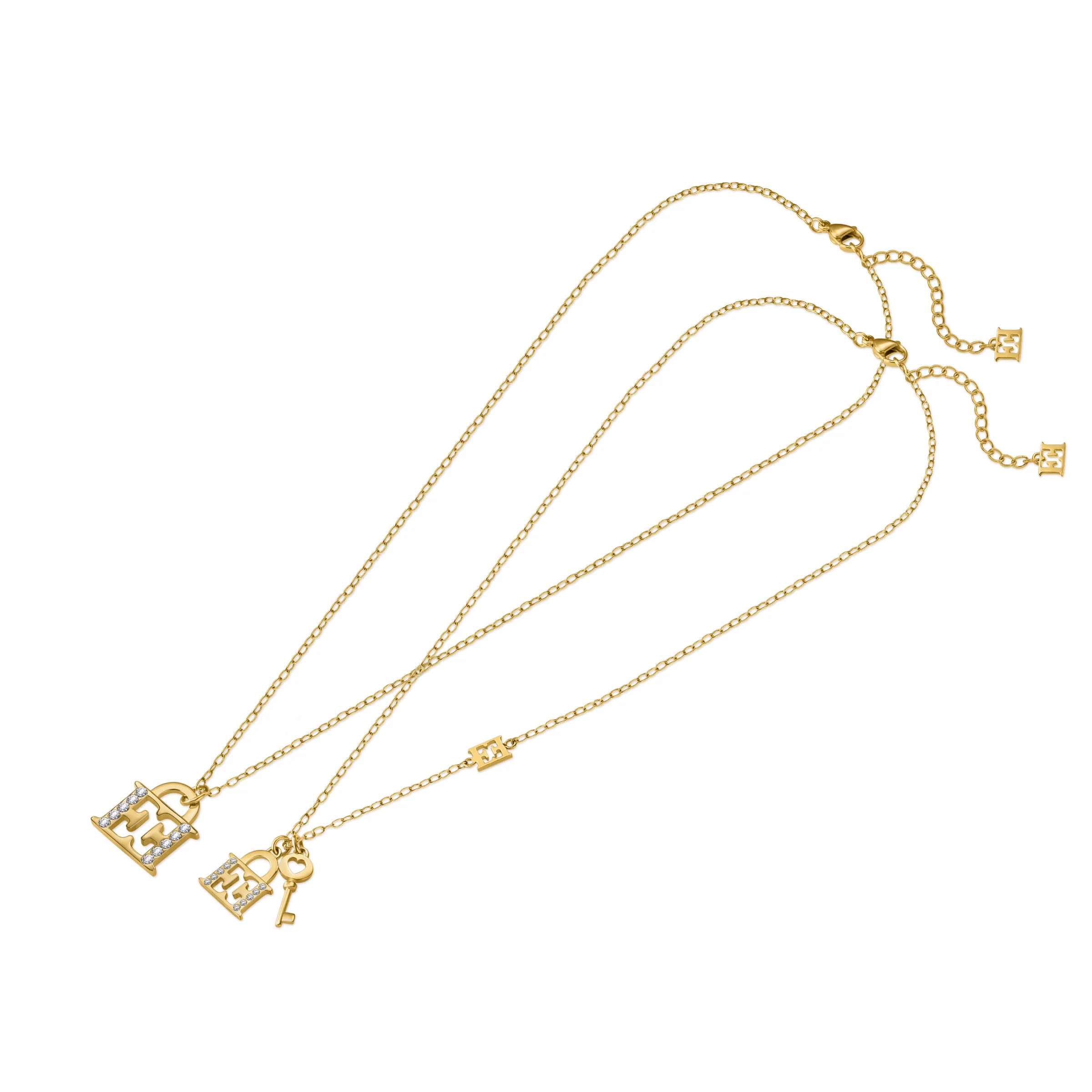 ESCADA MINNA LOCK AND KEY MOTIF MOM & ME NECKLACE - Image 2