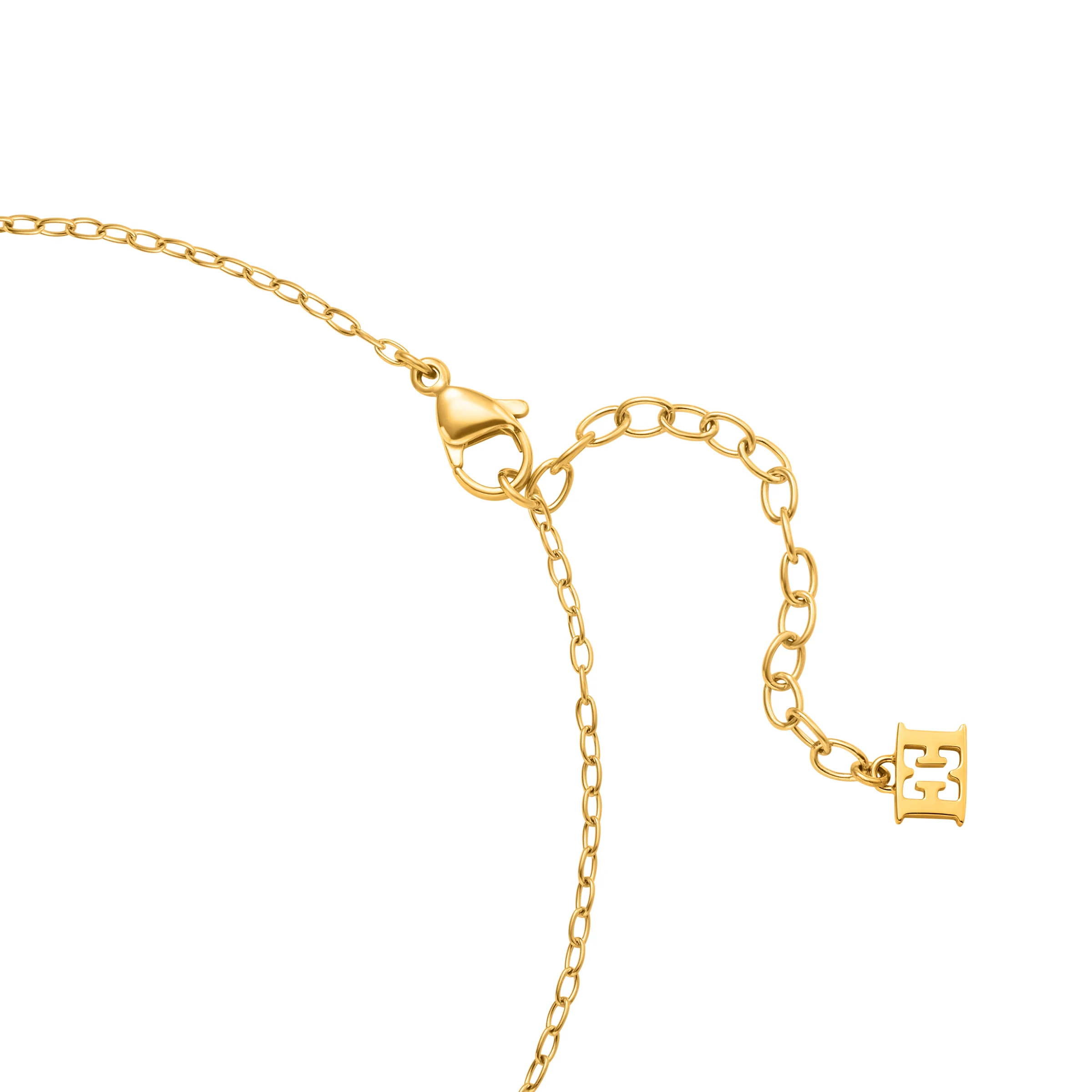 ESCADA NAOMI ROUND LOGO CUTOUT WITH MOP NECKLACE - Image 3