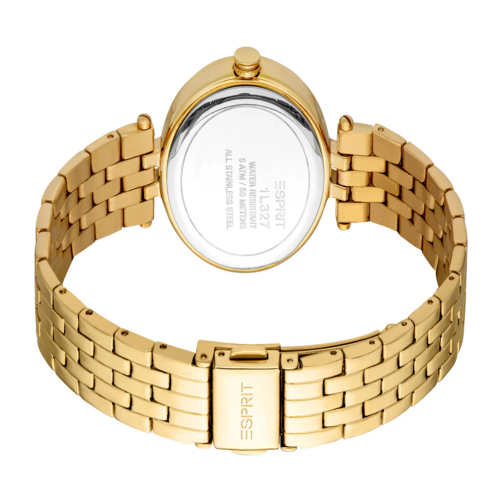 Esprit Cora Ladies Silver Dial Gold Tone Watch - Image 2