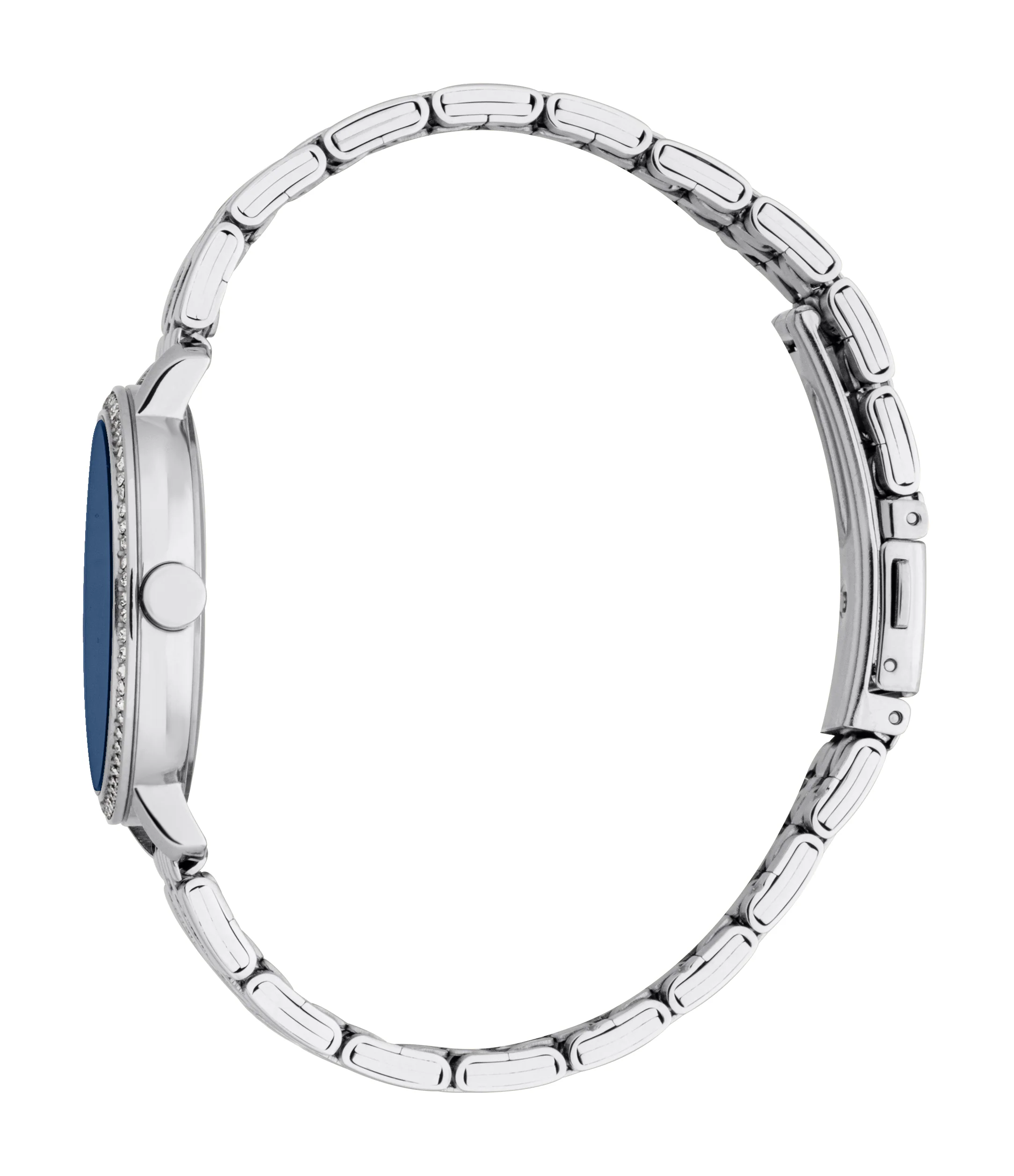 Esprit Women’s Silver Watch with Blue Dial and Crystal Bezel - Image 2