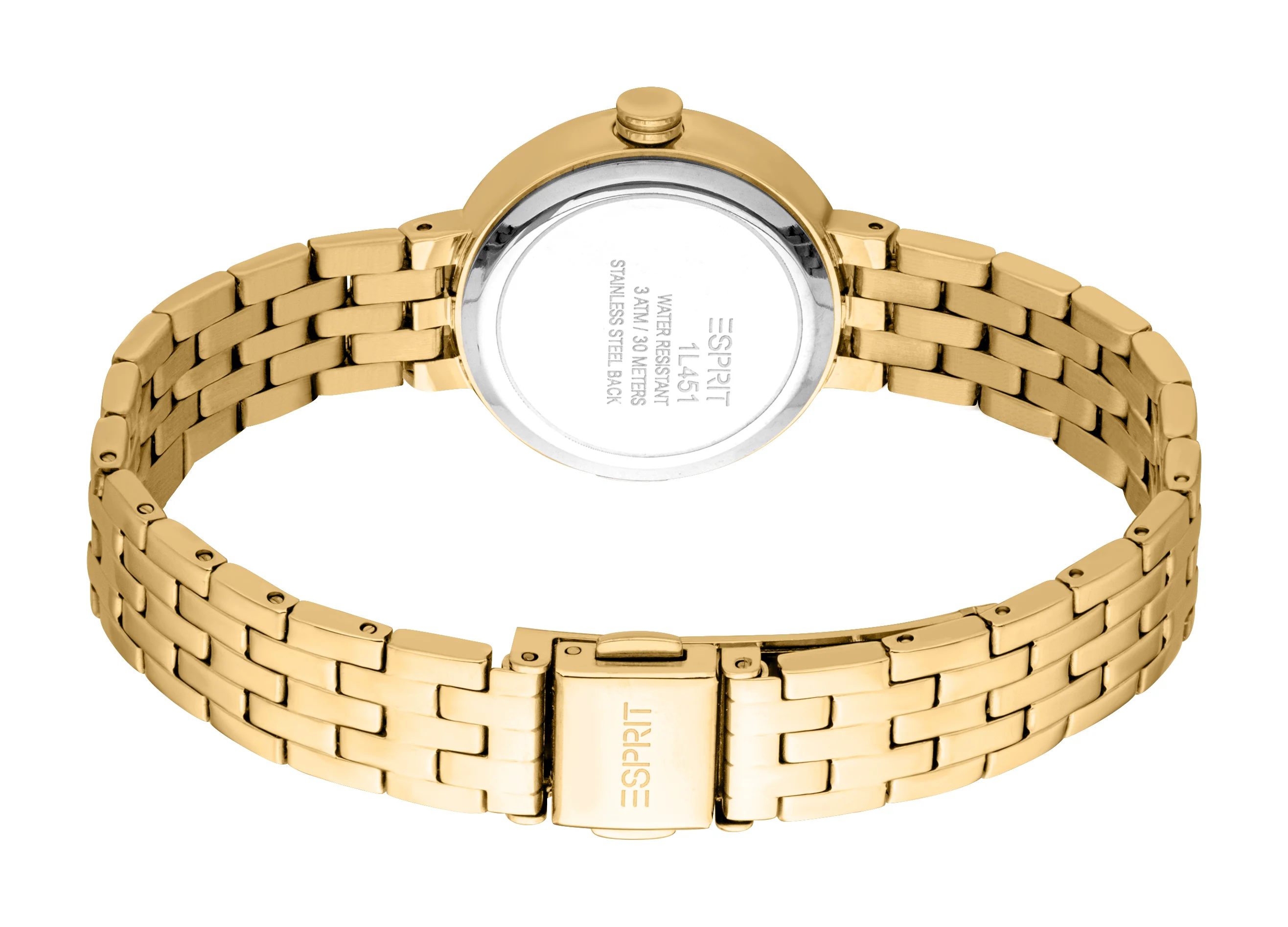 Esprit Ladies' Mother of Pearl Dial Gold-Tone Watch - Image 3