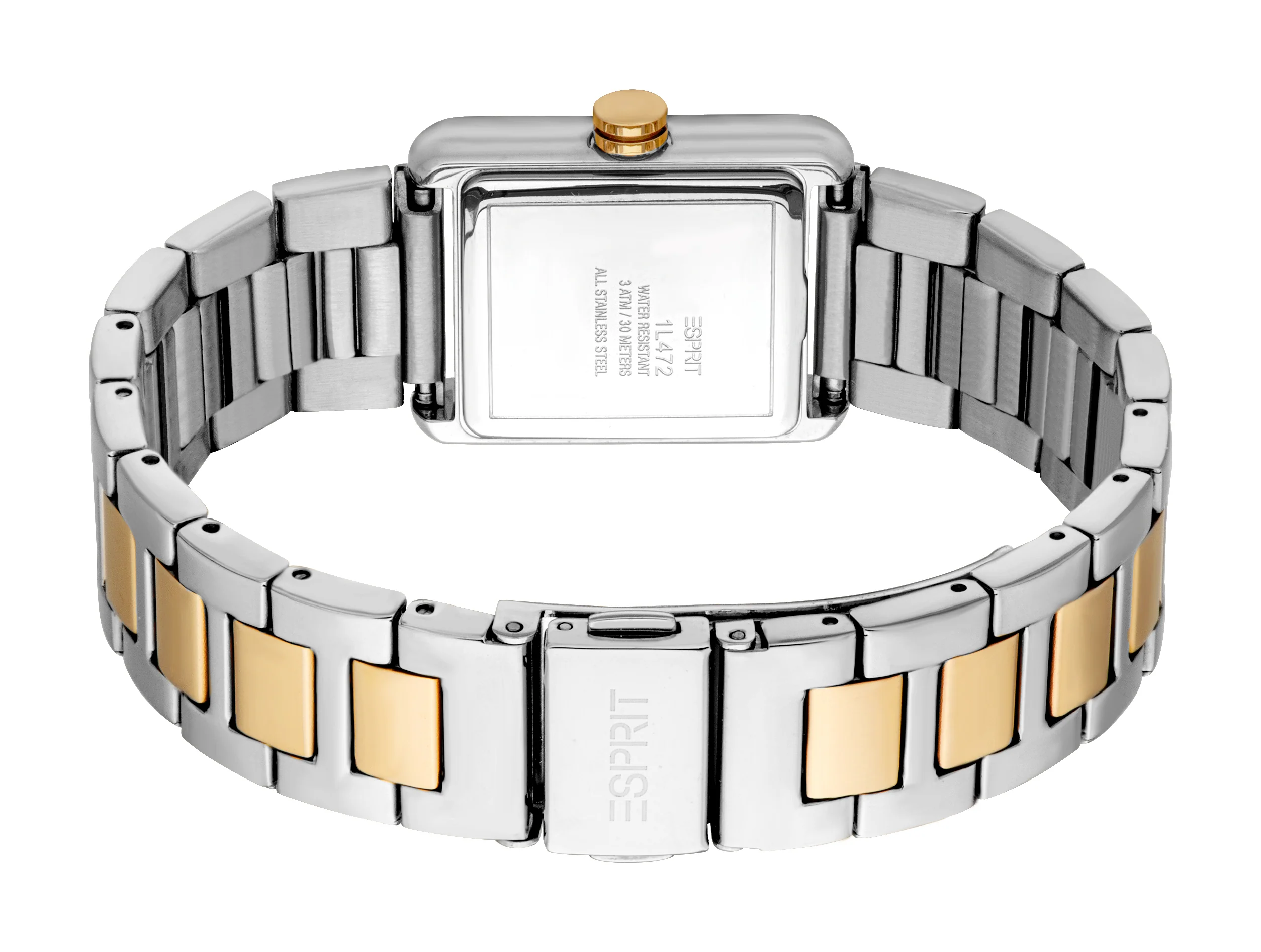 Esprit Ladies' Two-Tone Rectangular Bracelet Watch - Image 2