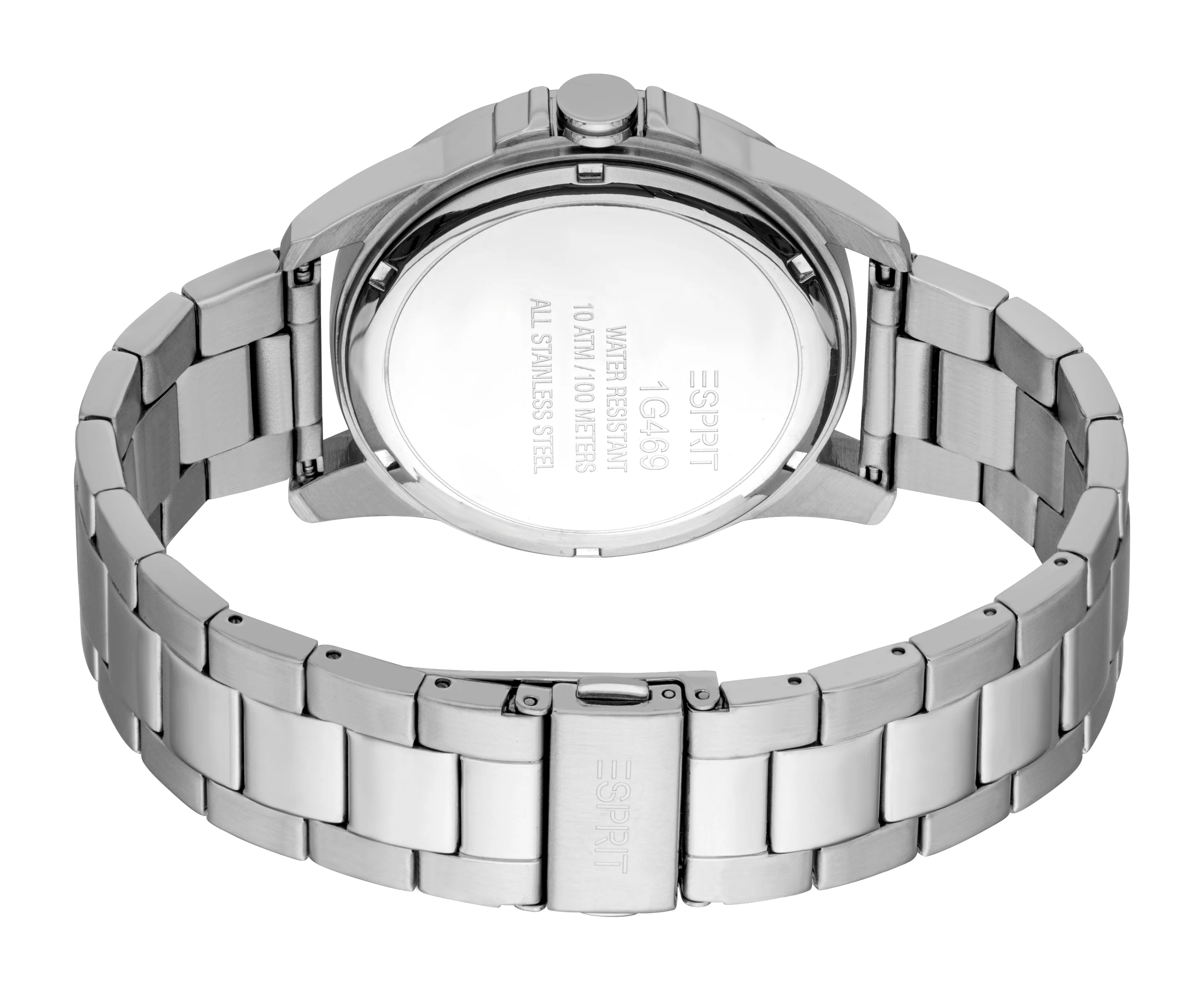 Esprit Men’s Blue Dial Watch – Stainless Steel Bracelet, Date Display, 10 ATM Water Resistant - Image 3