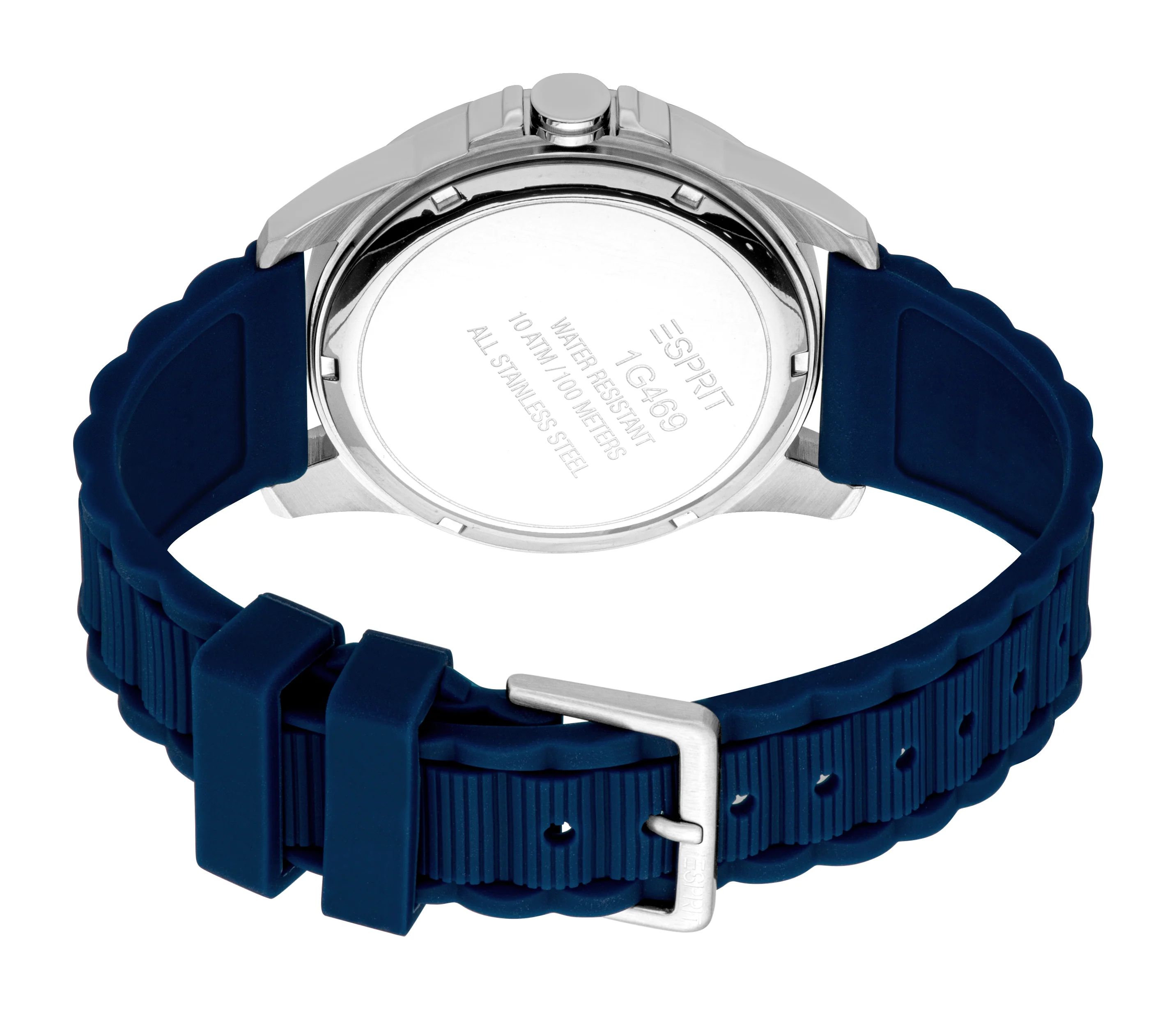 Esprit Men's Blue Dial Blue Sport Silicone Strap Watch - Image 2
