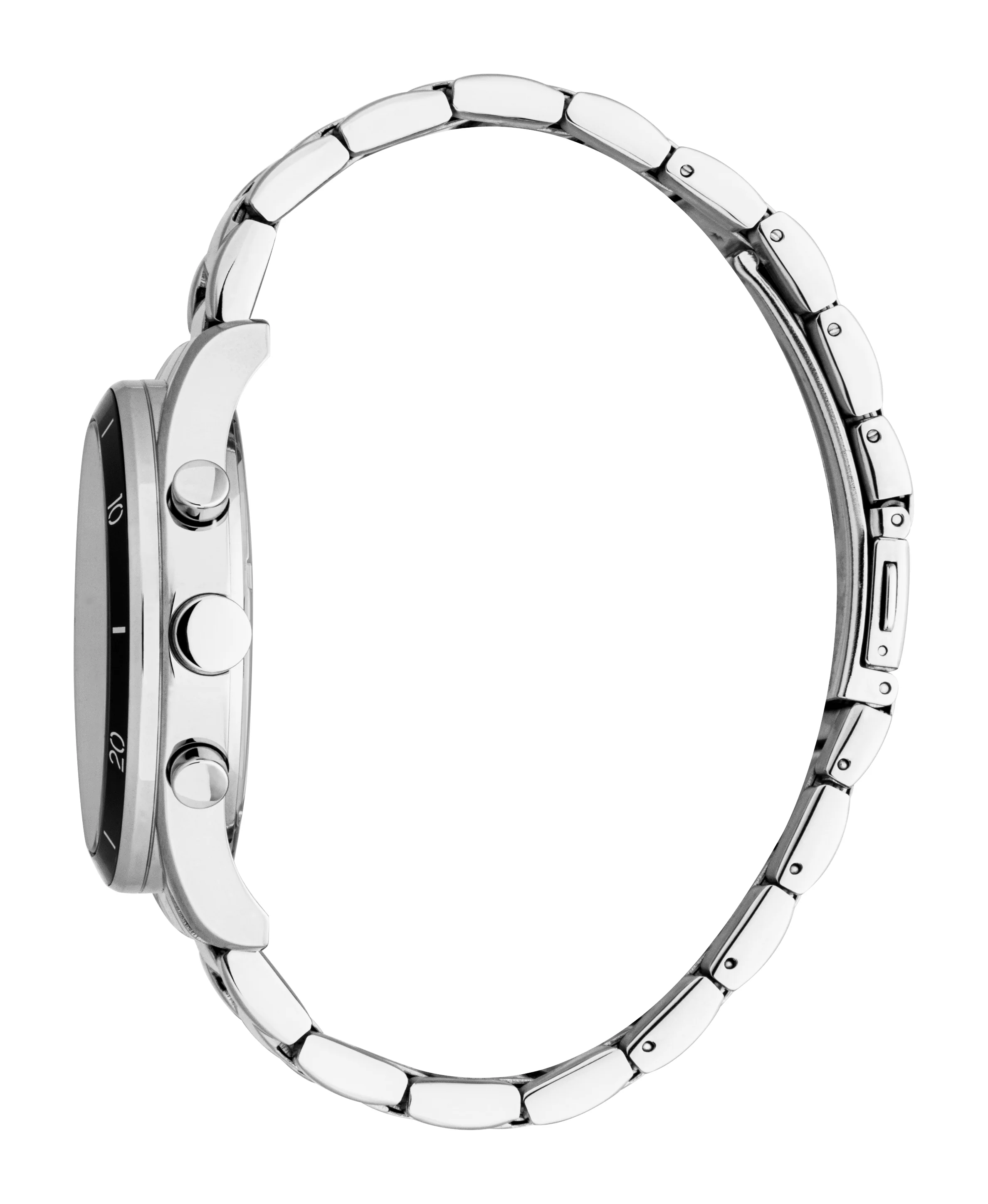 Esprit Men's Silver & Black Dial Silver-Tone Chronograph Watch - Image 2