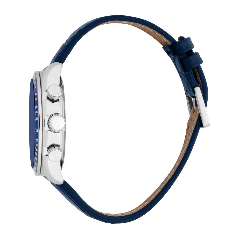 Esprit Porter Gents Chronograph blue Dial Blue Leather Strap Watch - Image 2