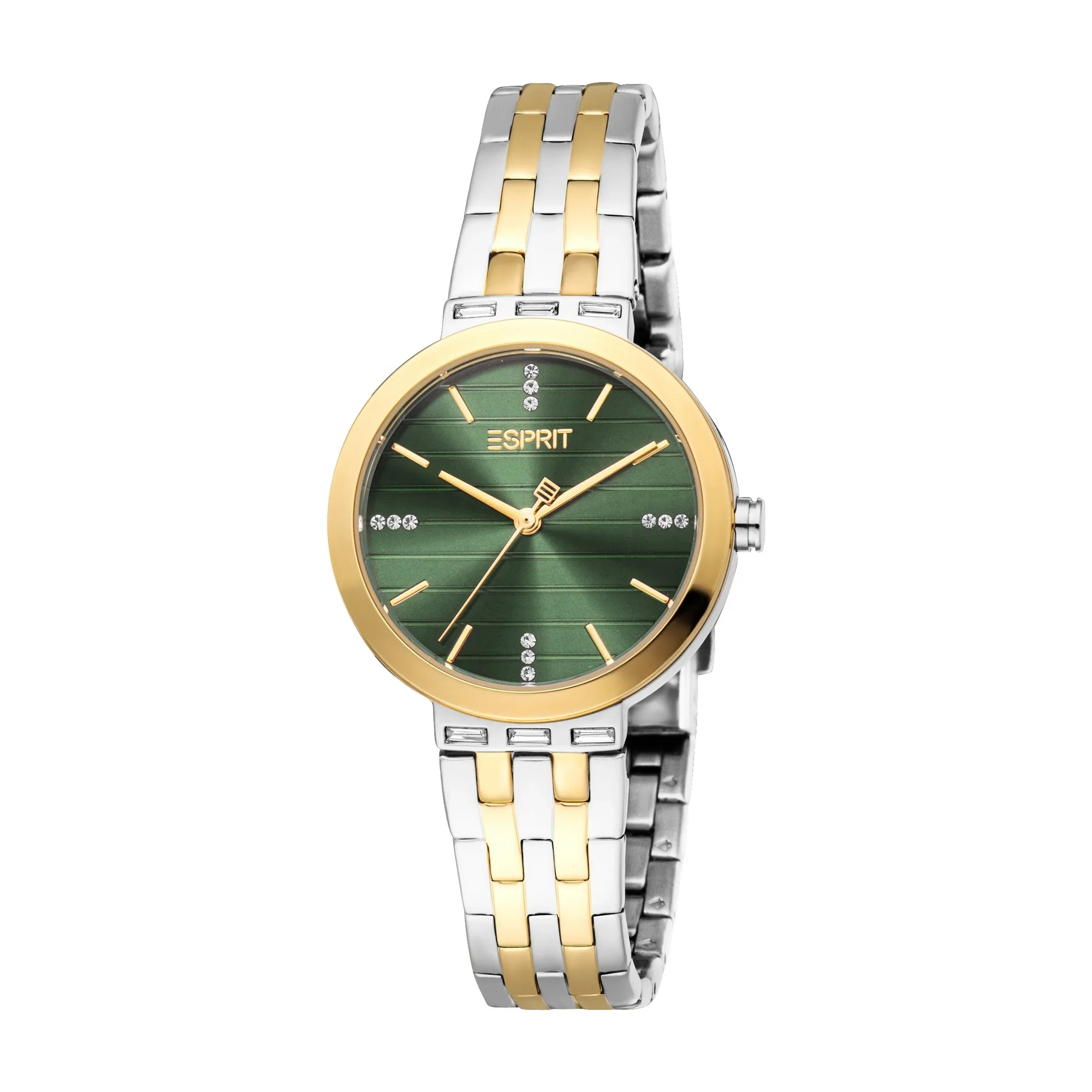 Esprit Savannah Ladies Green Dial Two Tone Watch & Jewellery Set - Image 2