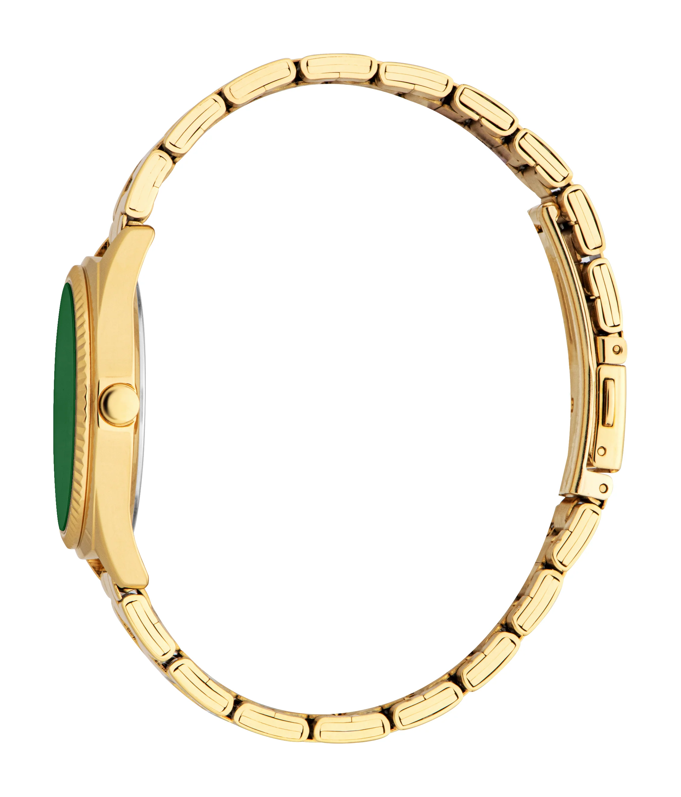 Esprit Uma Women’s Gold Watch with Green Dial and Crystal Bezel - Image 3