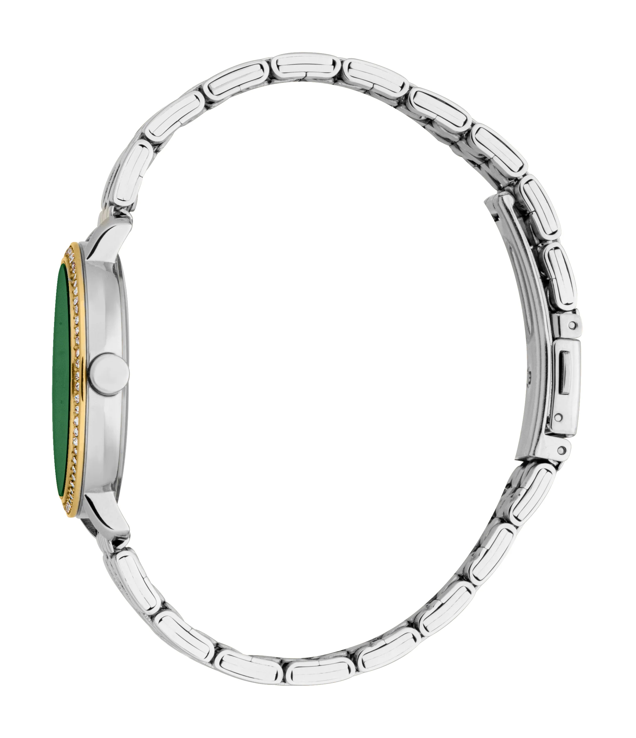 Esprit Women’s Two-Tone Watch with Green Dial and Crystal Bezel - Image 2