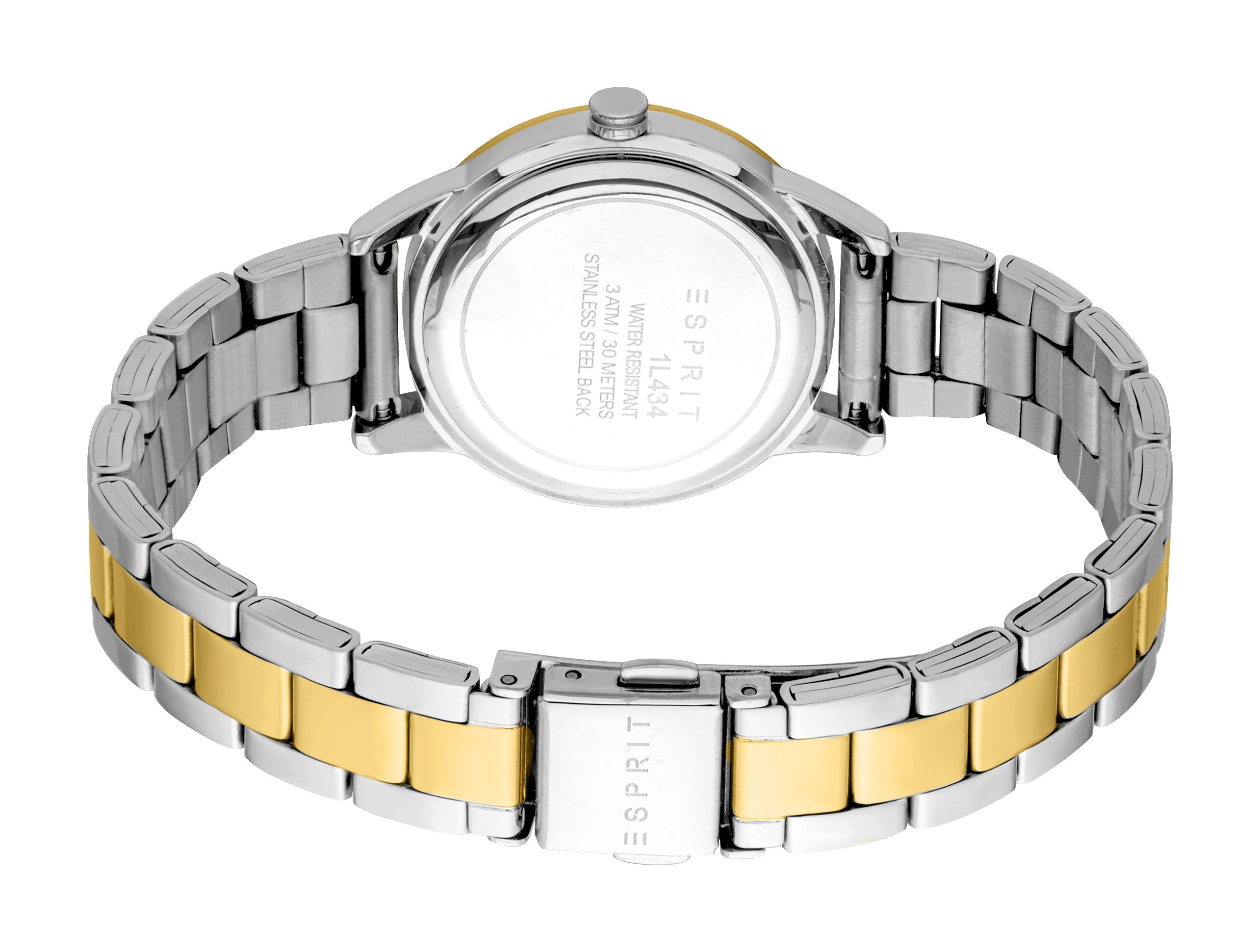 ESPRIT Women Watch, Gold Color Case, Dark Green Dial - Image 3