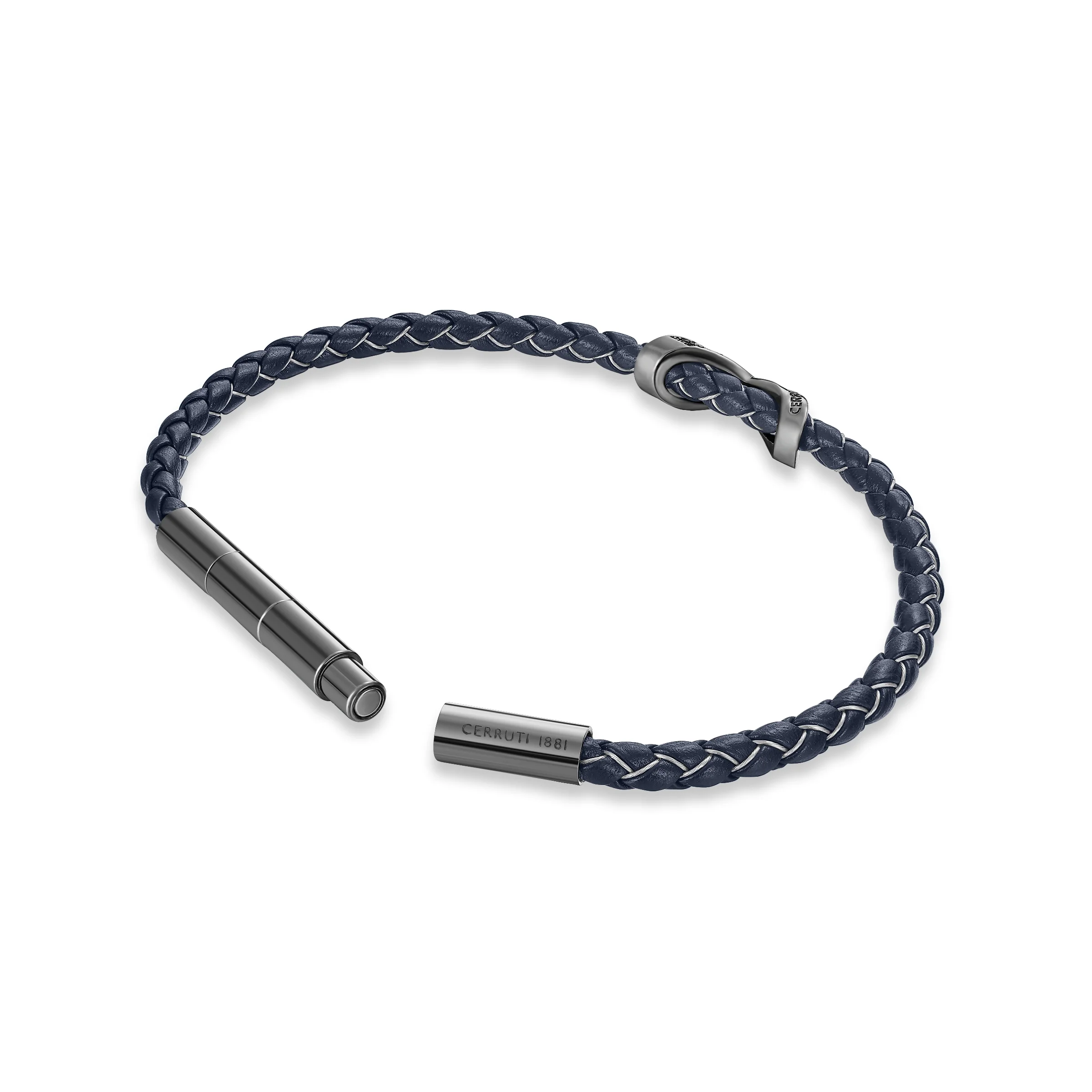 FRANCO IP GUN NAVY LEATER BRACELET - Image 3