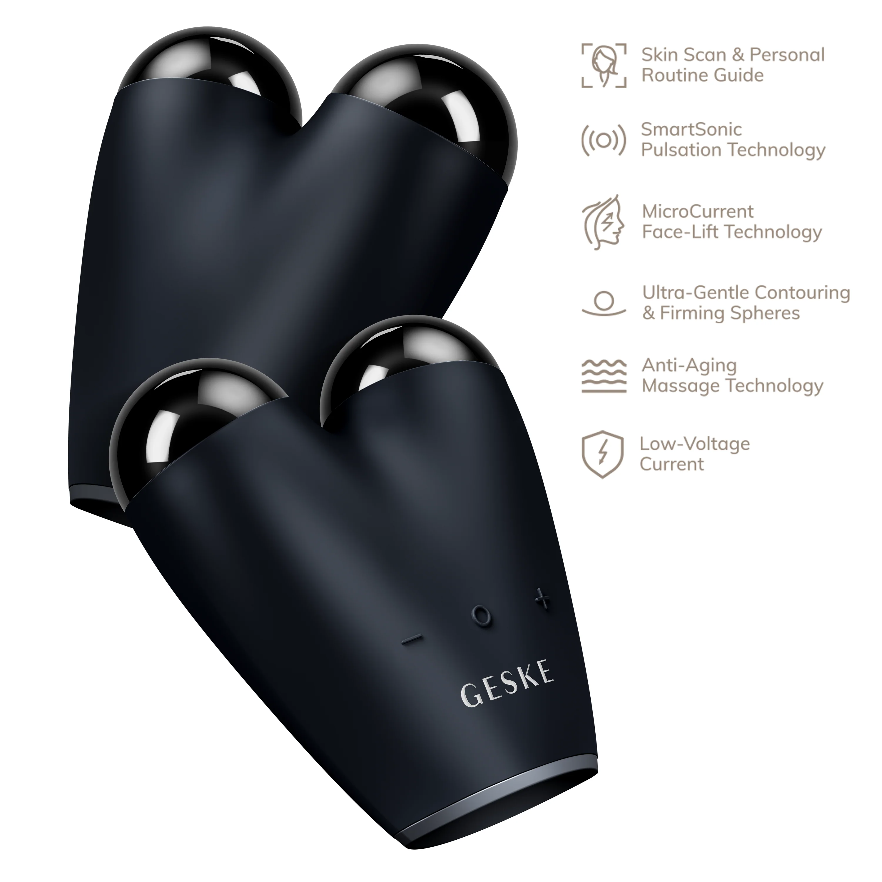 Geske MicroCurrent Face-Lifter | 6 in 1 - Black - Image 3