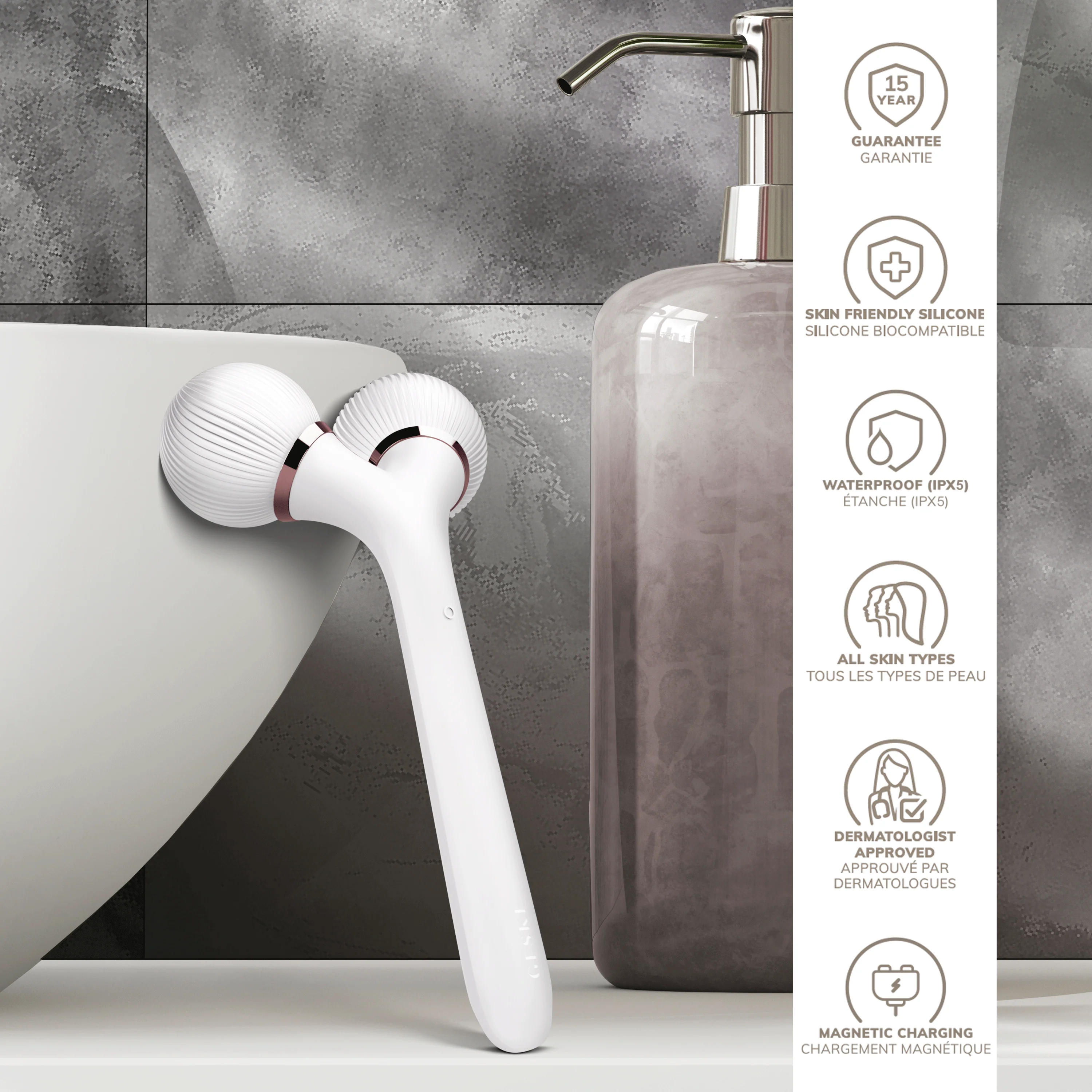 Geske Sonic Facial & Body Roller | 4 in 1 - Starlight - Image 3