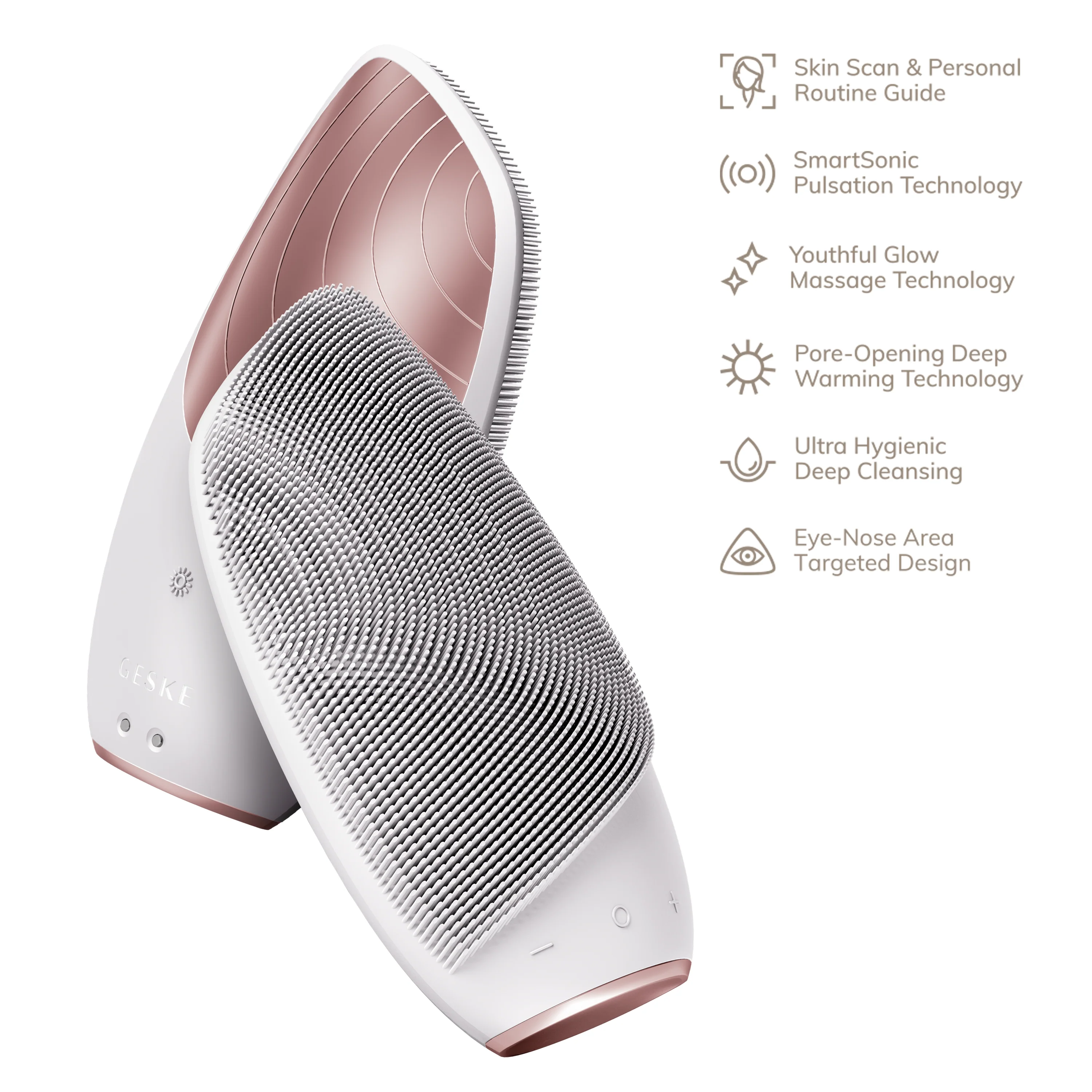 Geske Sonic Thermo Facial Brush | 6 in 1 - Starlight - Image 3