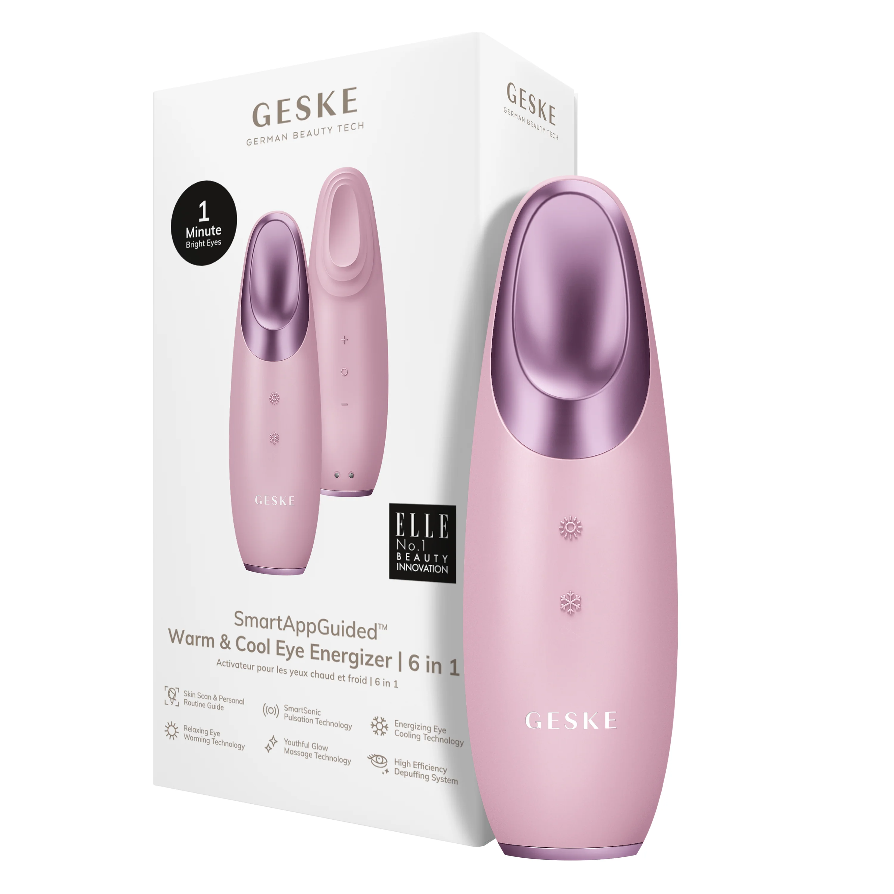 Geske Warm & Cool Eye Energizer | 6 in 1 - Pink - Image 3