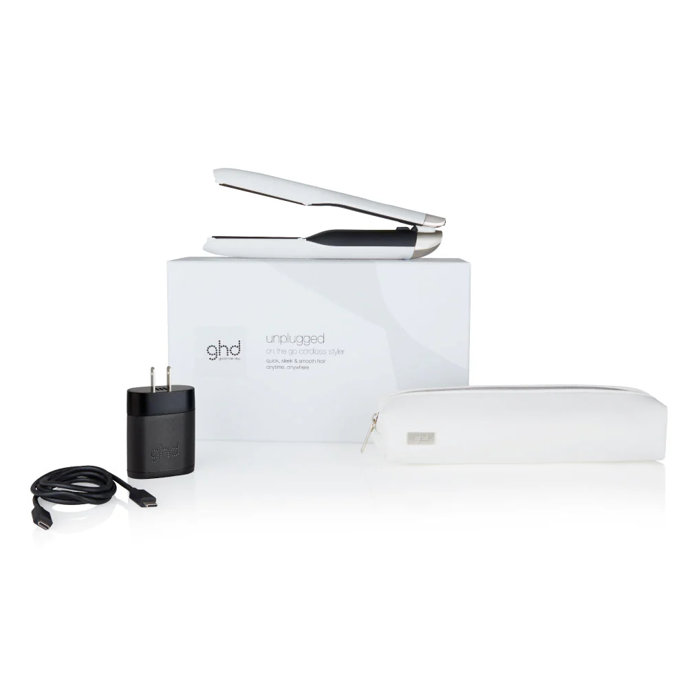 GHD Unplugged Cordless Hair Straightener (White) - Image 4