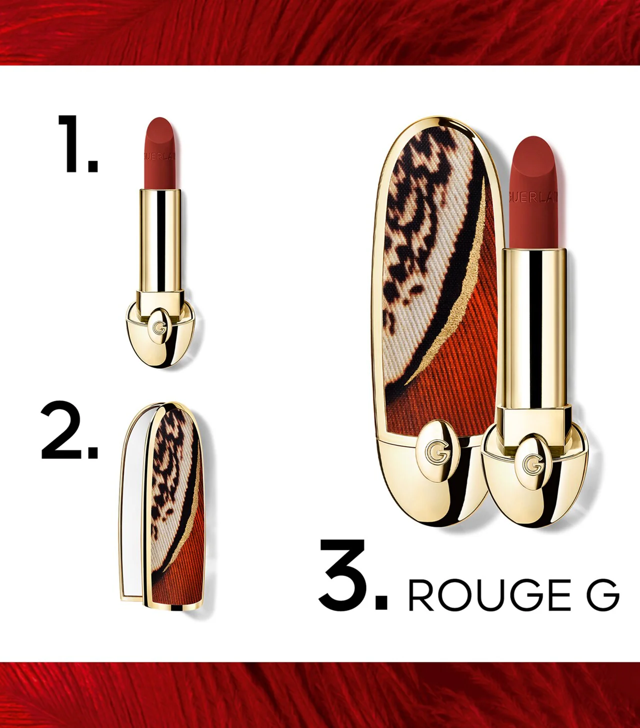 Guerlain Rouge G Velvet 25 Lips Refill 234 3.5g - Image 4