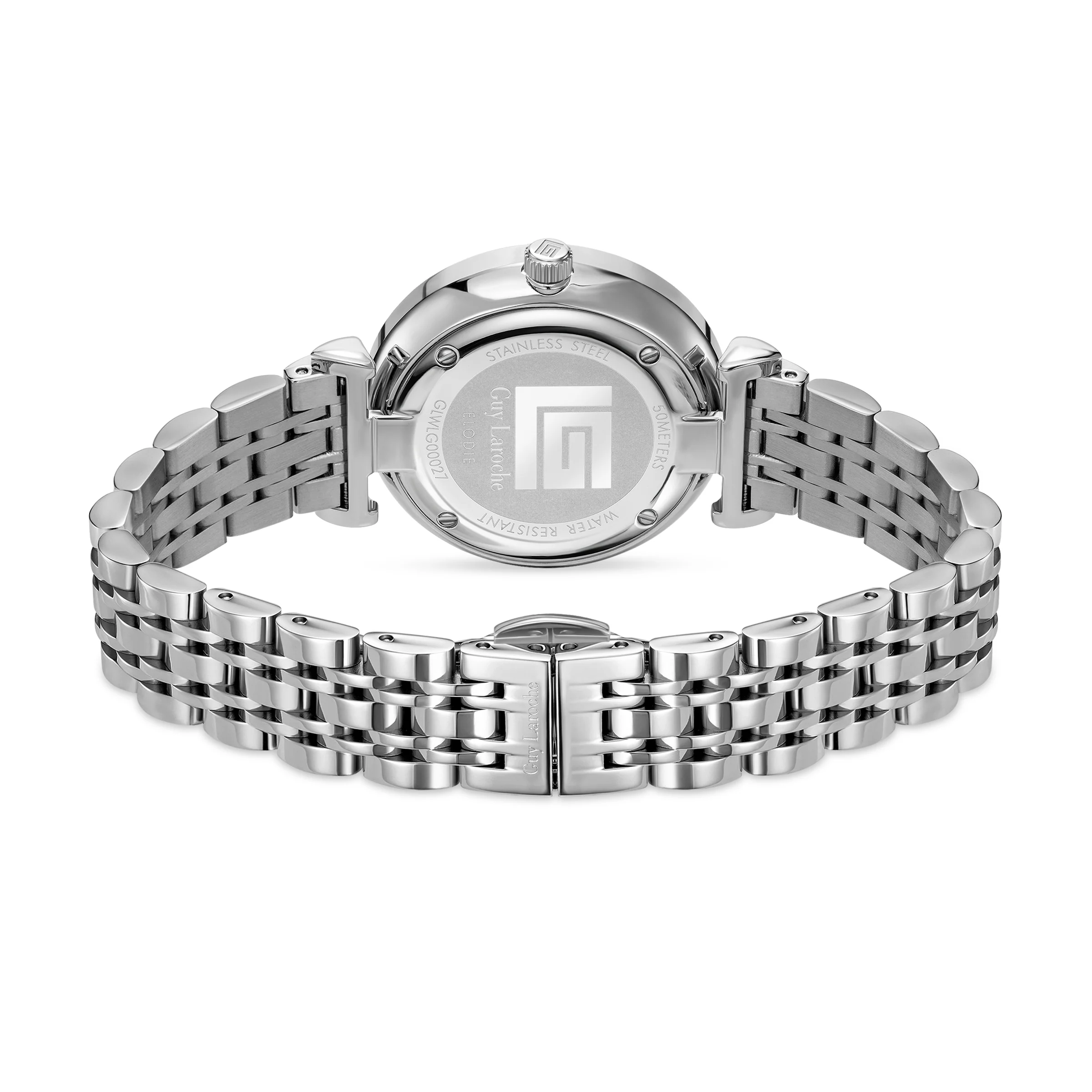 Guy Laroche - Blue Mop Stone Dial Women's Watch with Stainless Steel Bracelet - Image 4