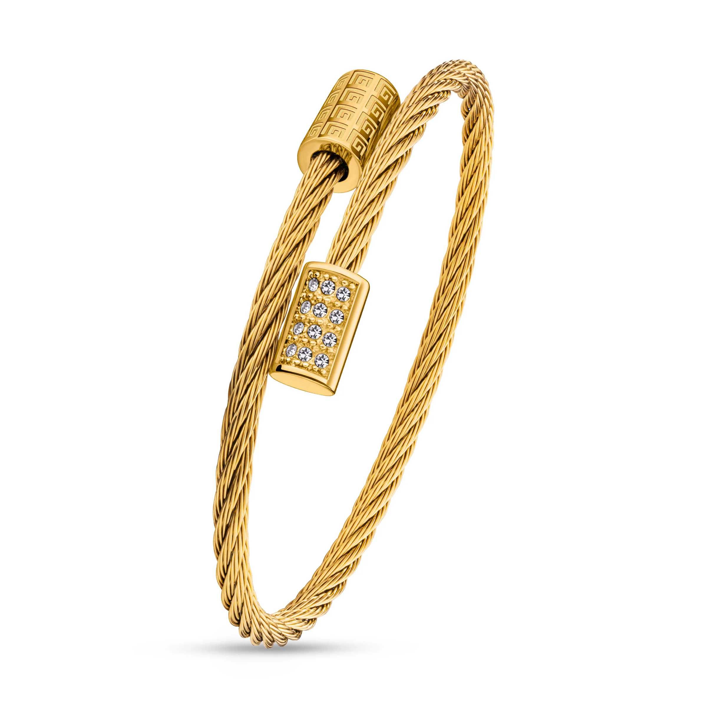 Guy Laroche Camille Women Gold Magnetic Bangle - Image 2