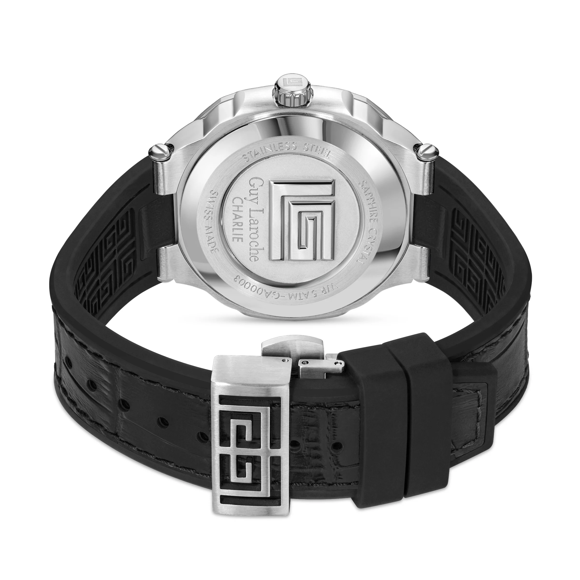 GUY LAROCHE Charlie Multifunction Round Dial Silver Swiss Made Watch for Men - Image 3