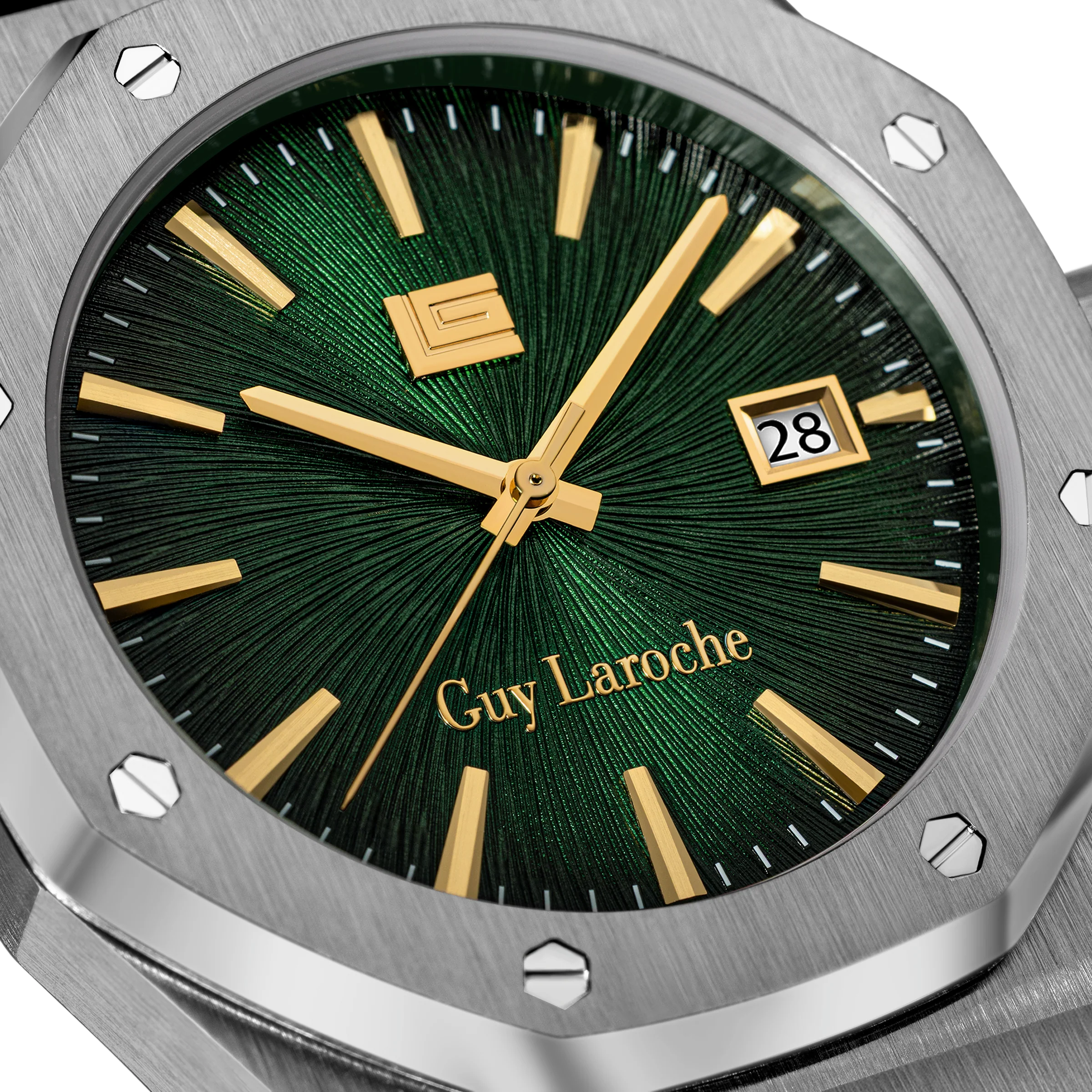 Guy Laroche Green Pattern Dial Watch - Image 4