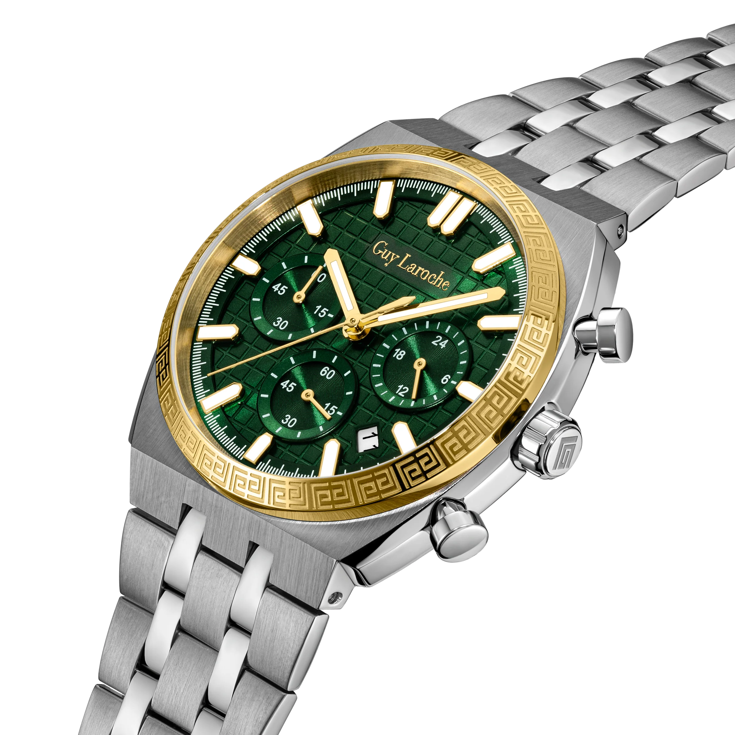 Guy Laroche Olive Green Pattern Dial Watch - Image 2