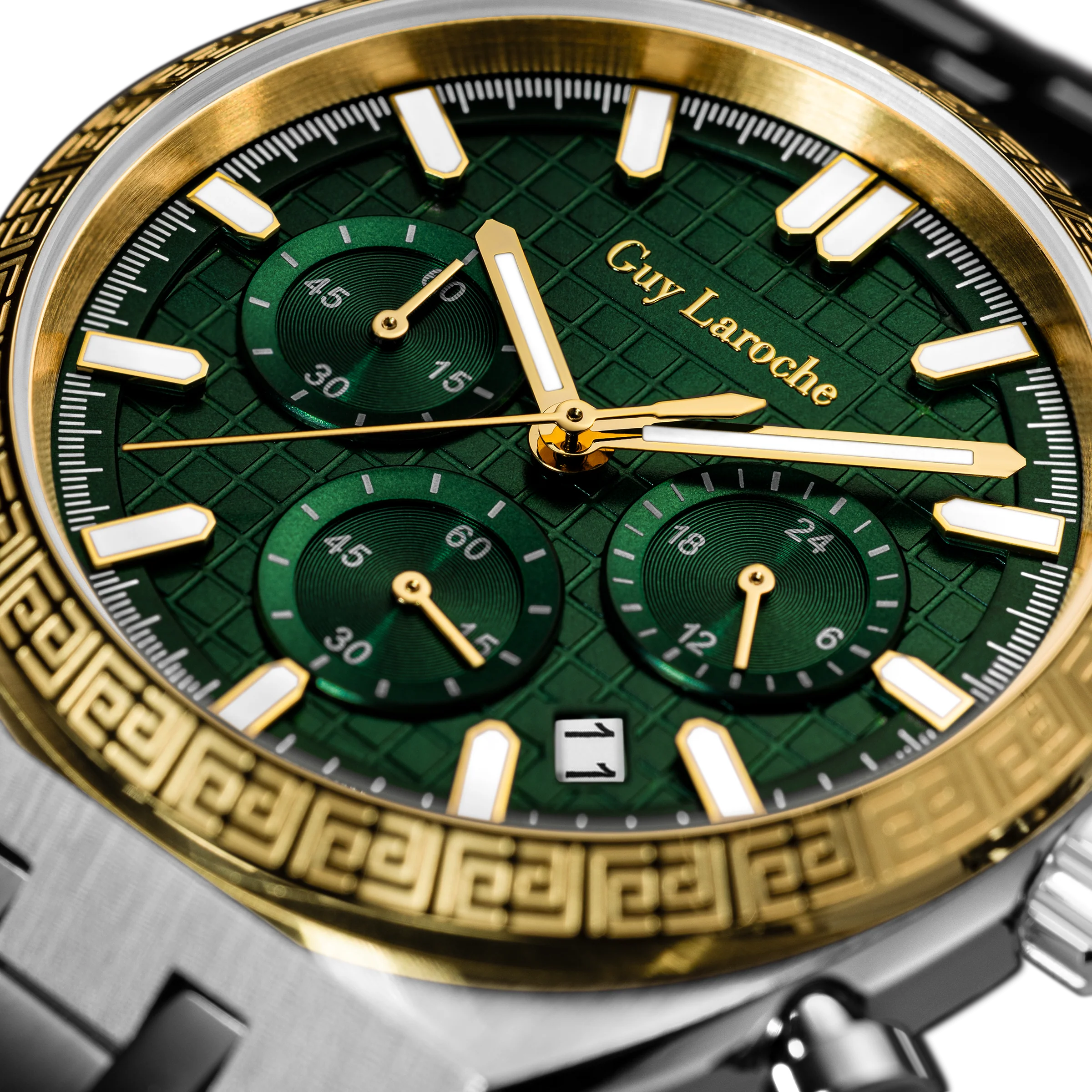 Guy Laroche Olive Green Pattern Dial Watch - Image 4