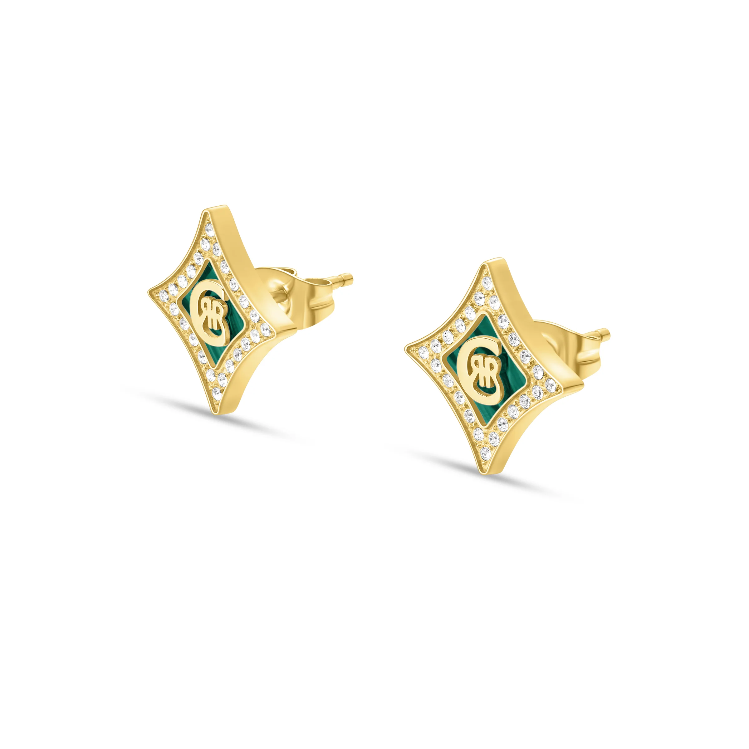 ILVIA GP CRYSTALS WITH MALACHITE EARRING - Image 2