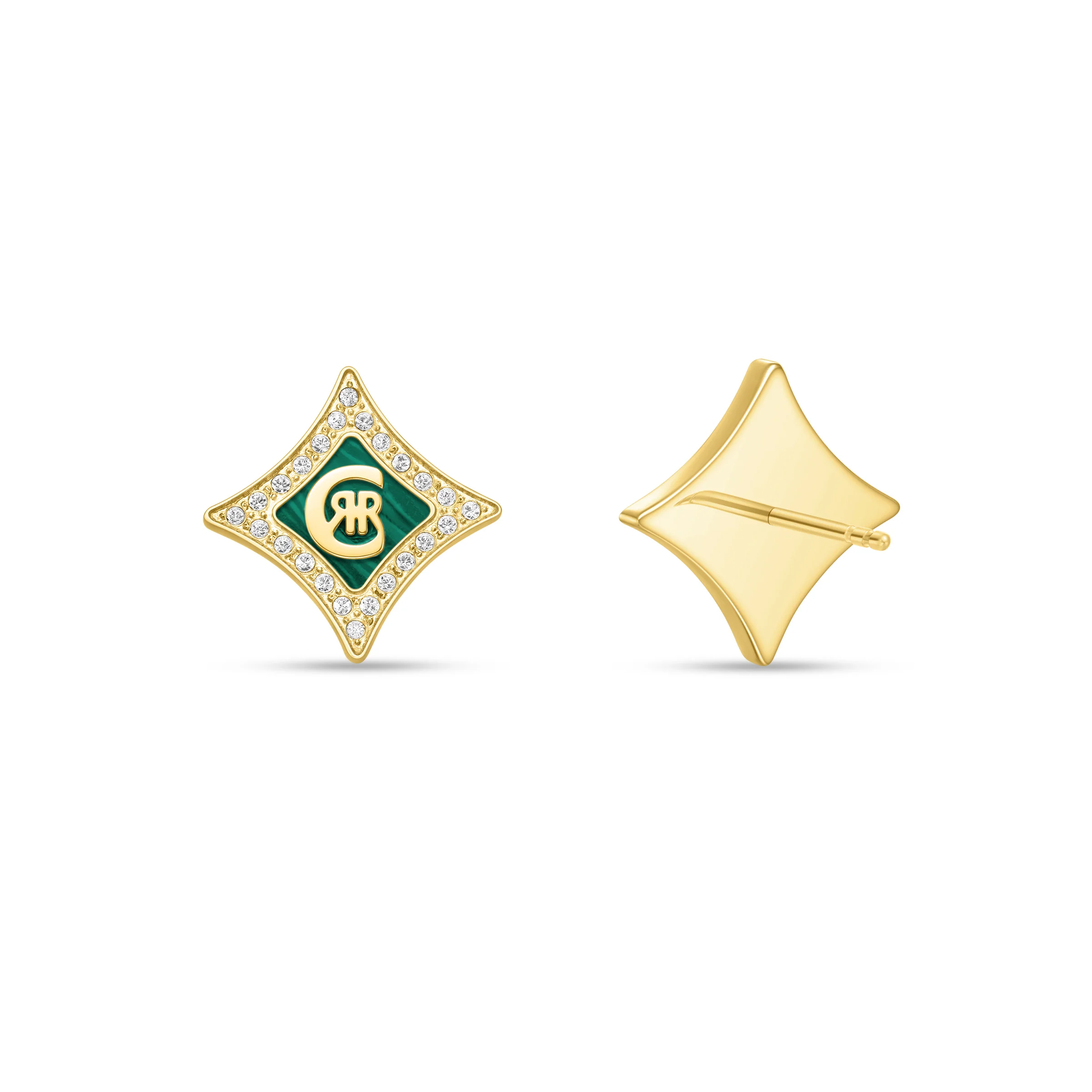 ILVIA GP CRYSTALS WITH MALACHITE EARRING - Image 3