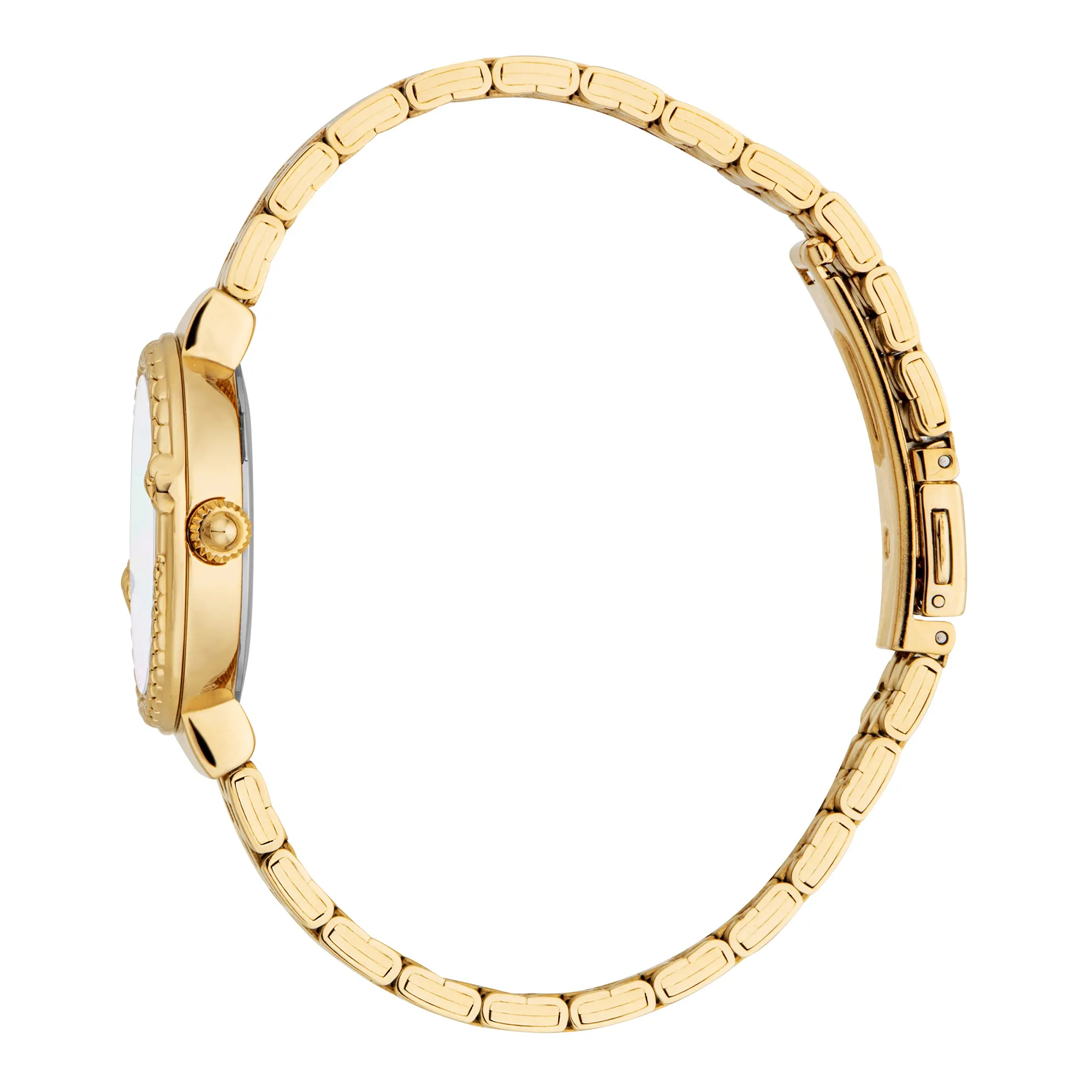 Just Cavalli Brave Snake Ladies White MOP Dial Yellow Gold Watch and Bracelet Set - Image 4