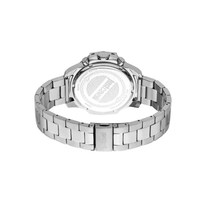 Just Cavalli Gents Dark Blue Dial Stainless Steel Silver Watch - Image 3