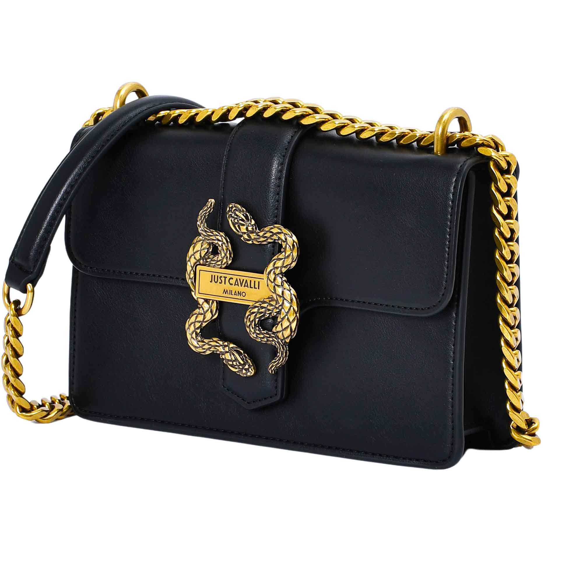 Just Cavalli Women's Black Crossbody Bag in Calfskin - Image 3