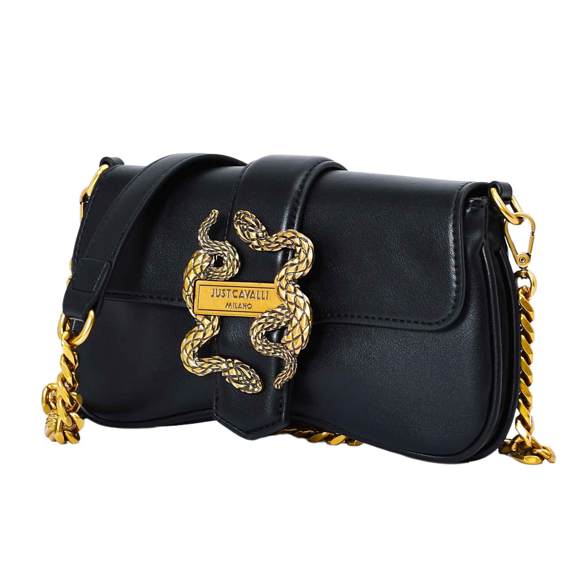 Just Cavalli Women's Black Crossbody Bag in Calfskin - Image 3