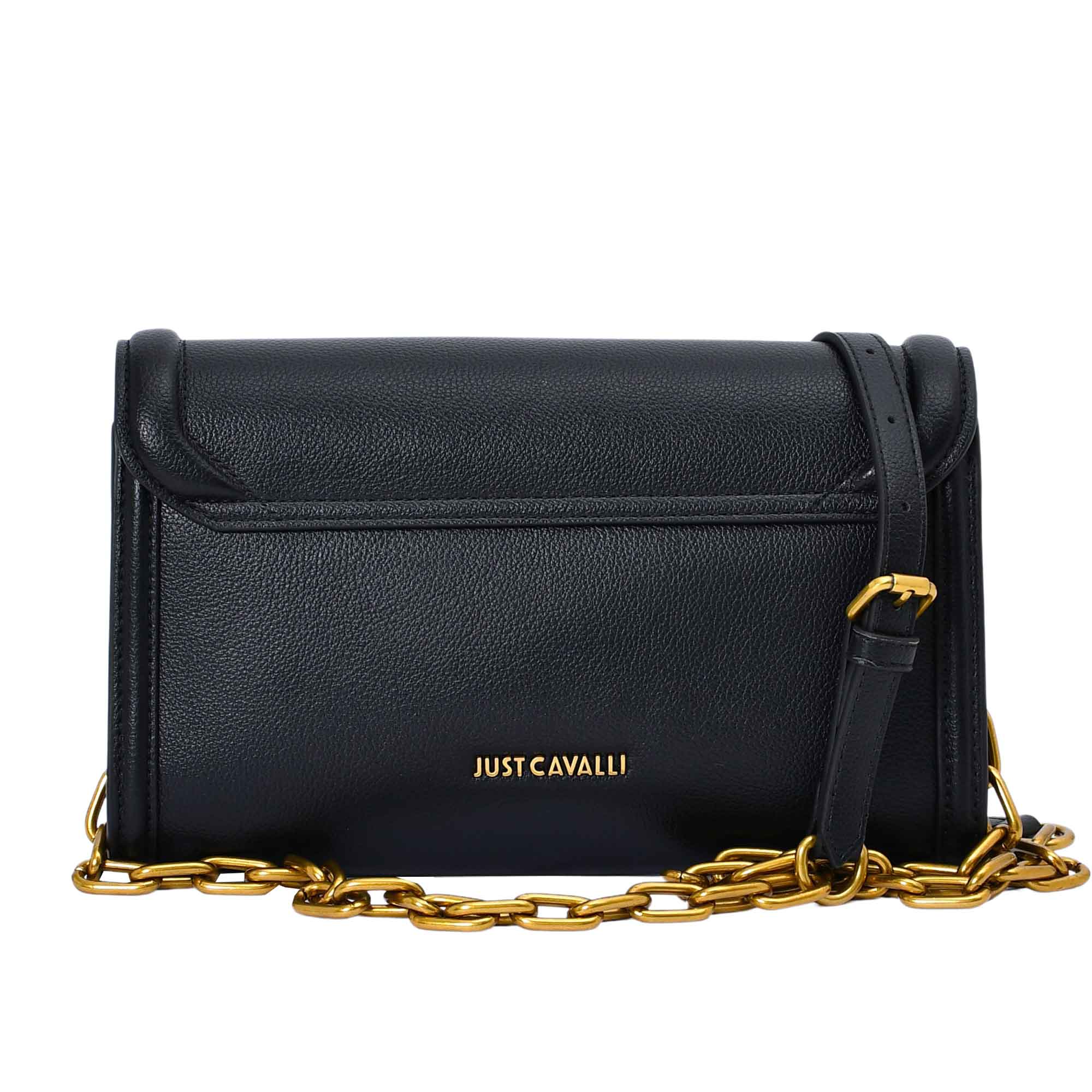 Just Cavalli Women's Gold-Embellished Flap Shoulder Bag - Image 3