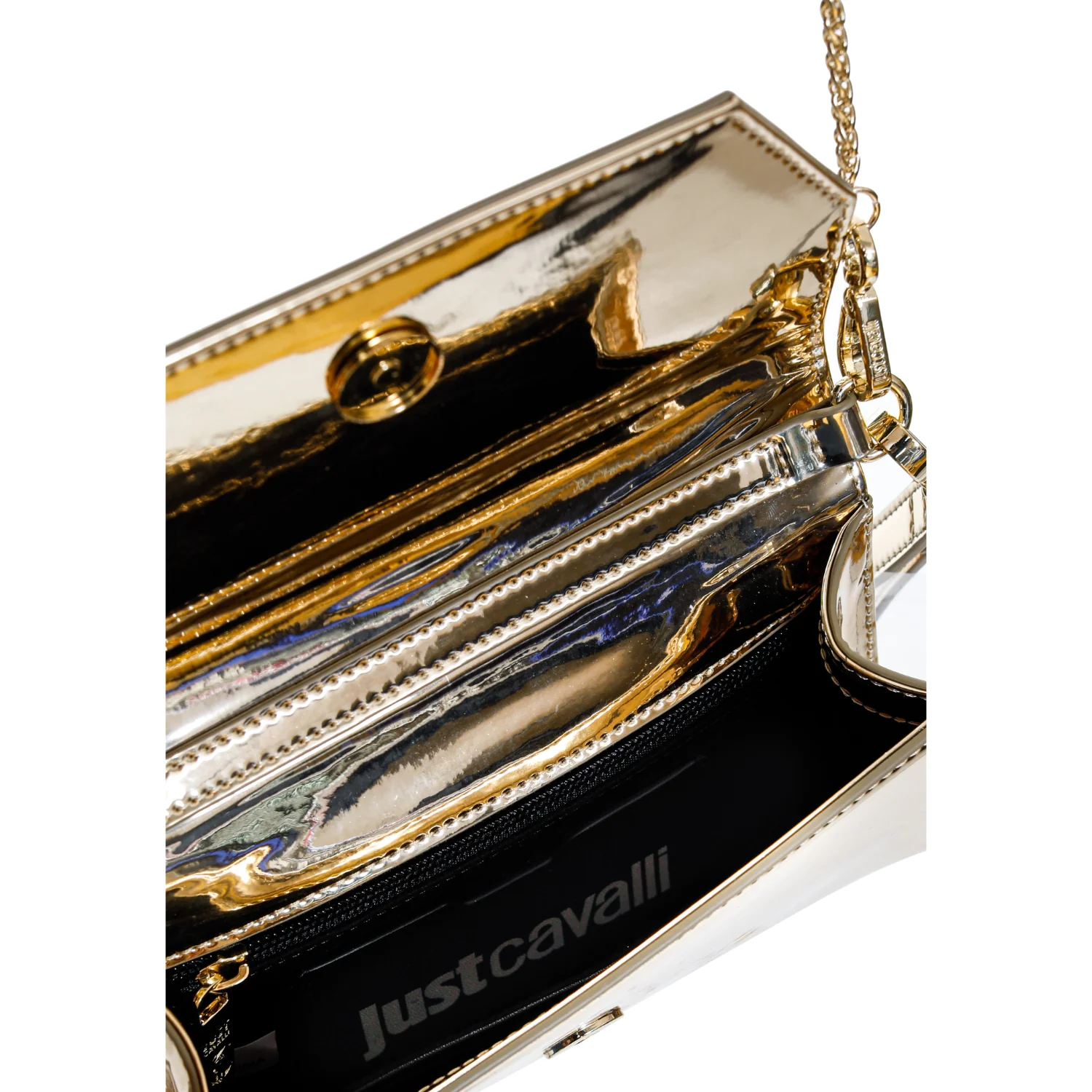 Just Cavalli Women's Metallic Clutch with Chain Strap - Image 2