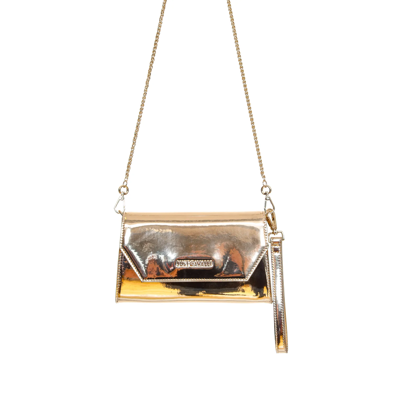 Just Cavalli Women's Metallic Clutch with Chain Strap - Image 3