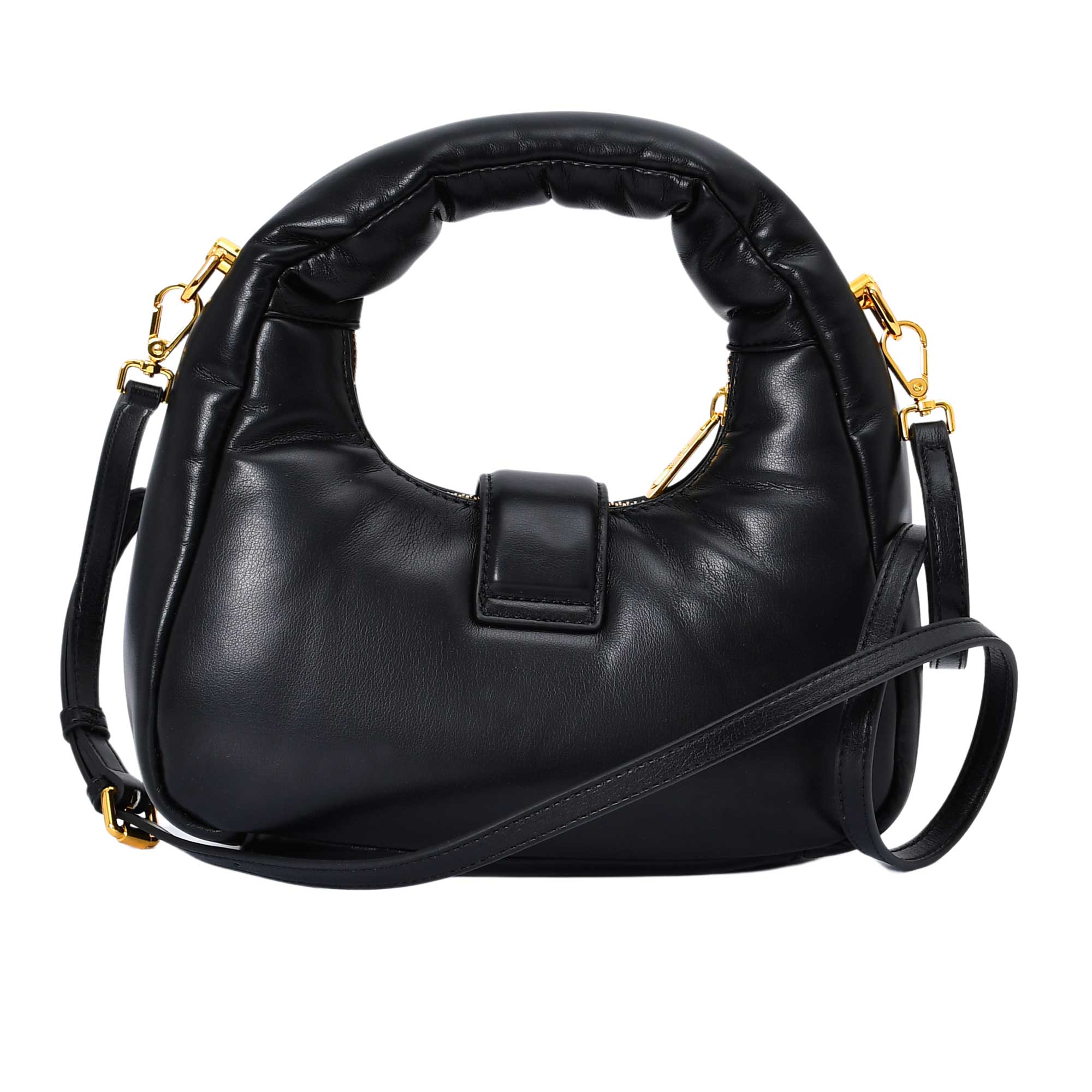 Just Cavalli Women's Puffy Handle Snake-Buckle Bag - Image 3